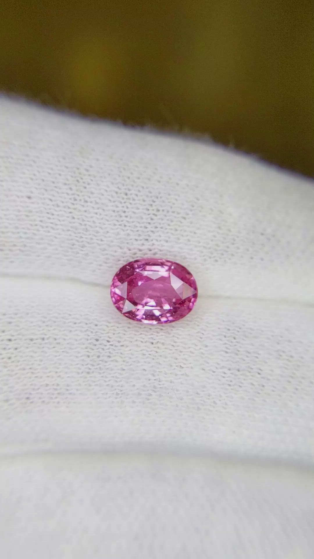 2.00 Ct. Pink Sapphire from Ceylon (Sri Lanka) Size Video