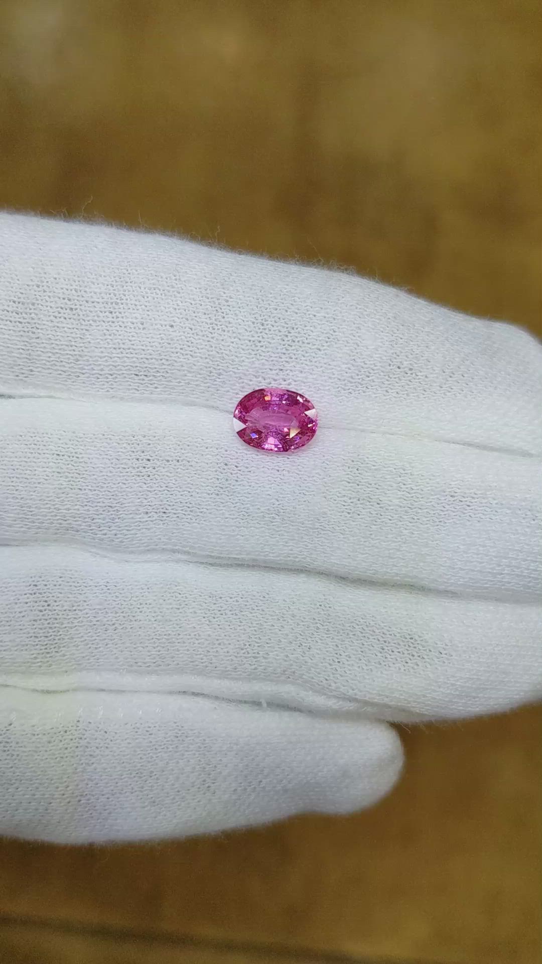 2.00 Ct. Pink Sapphire from Ceylon (Sri Lanka) Size Video