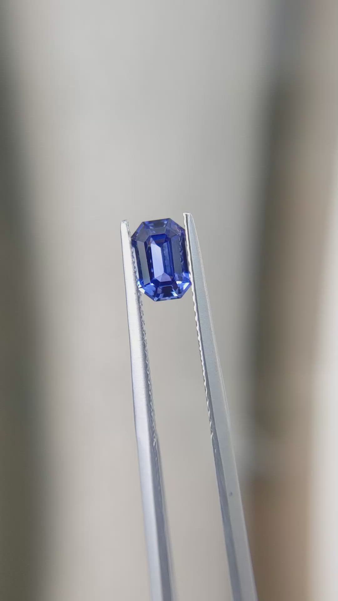 1.06 Ct. Blue Sapphire from Ceylon (Sri Lanka) Size Video