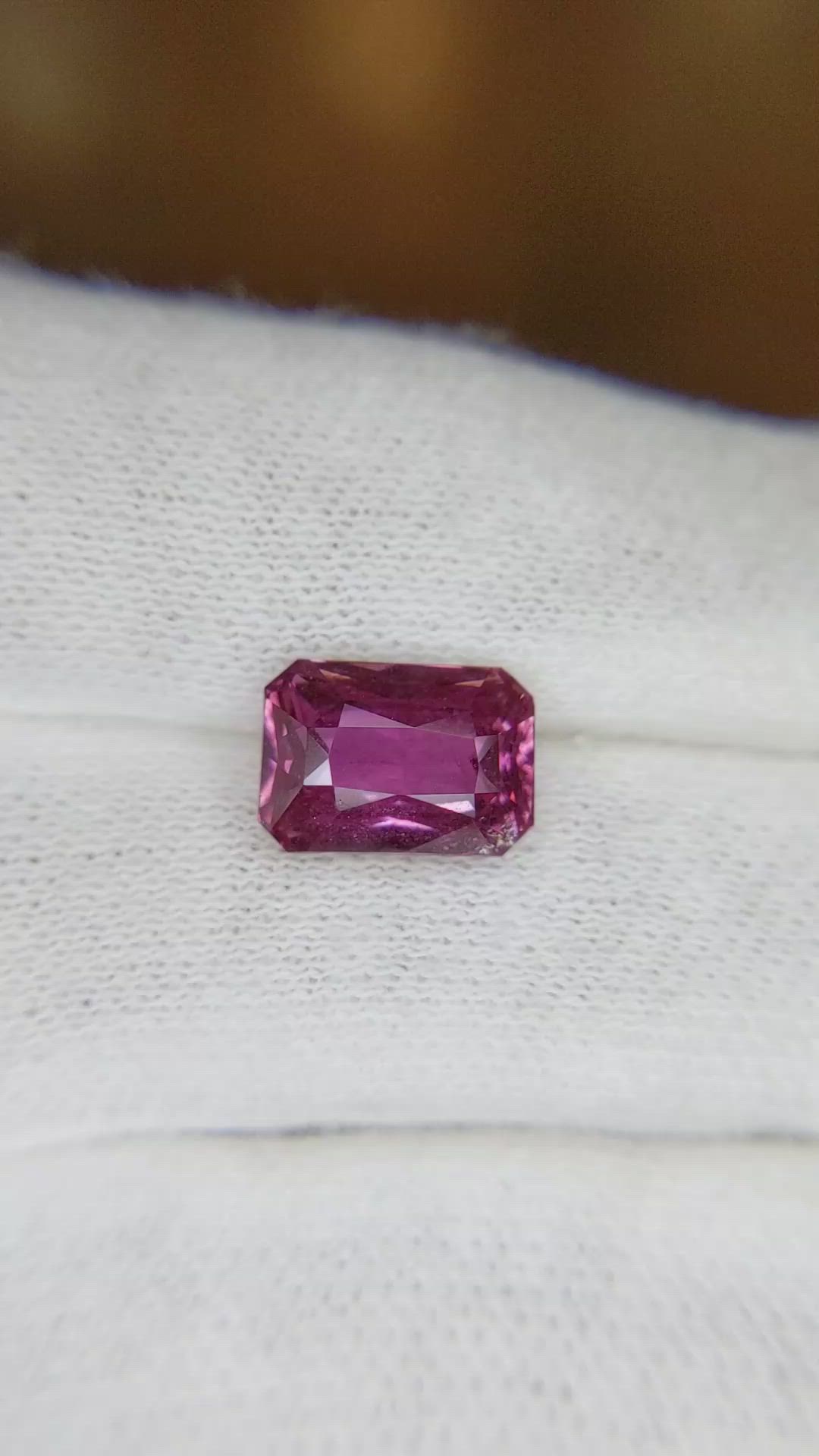 3.94 Ct. Pink Sapphire from Madagascar Size Video