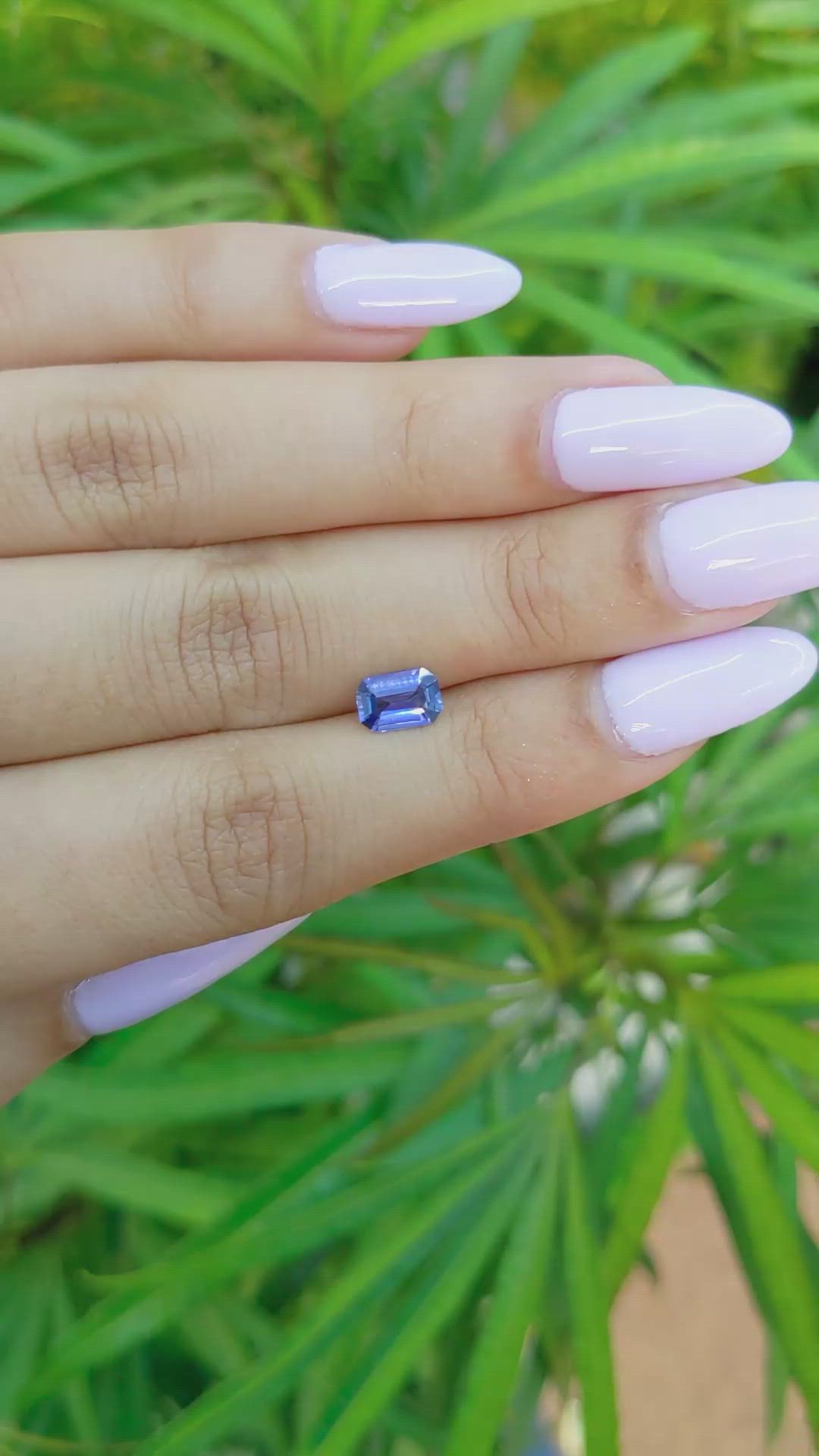 0.85 Ct. Blue Sapphire from Ceylon (Sri Lanka) Size Video