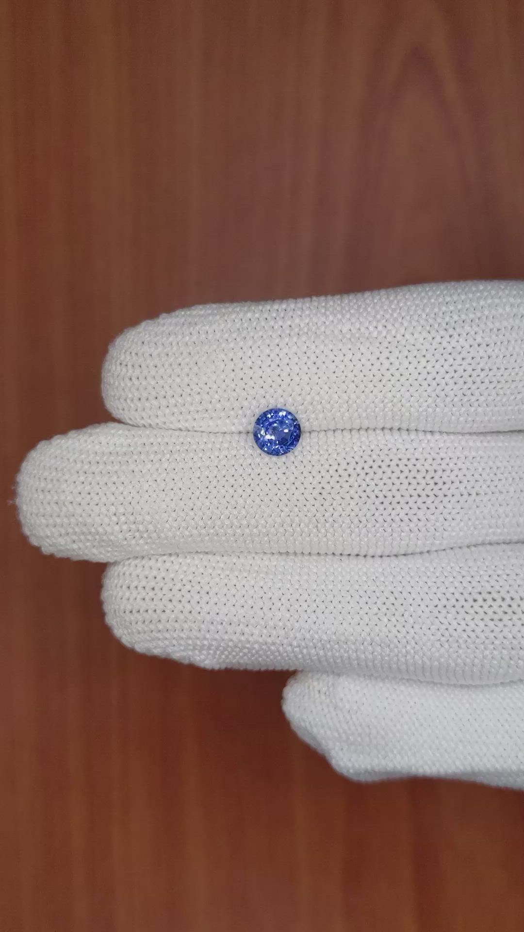 0.82 Ct. Blue Sapphire from Ceylon (Sri Lanka) Size Video