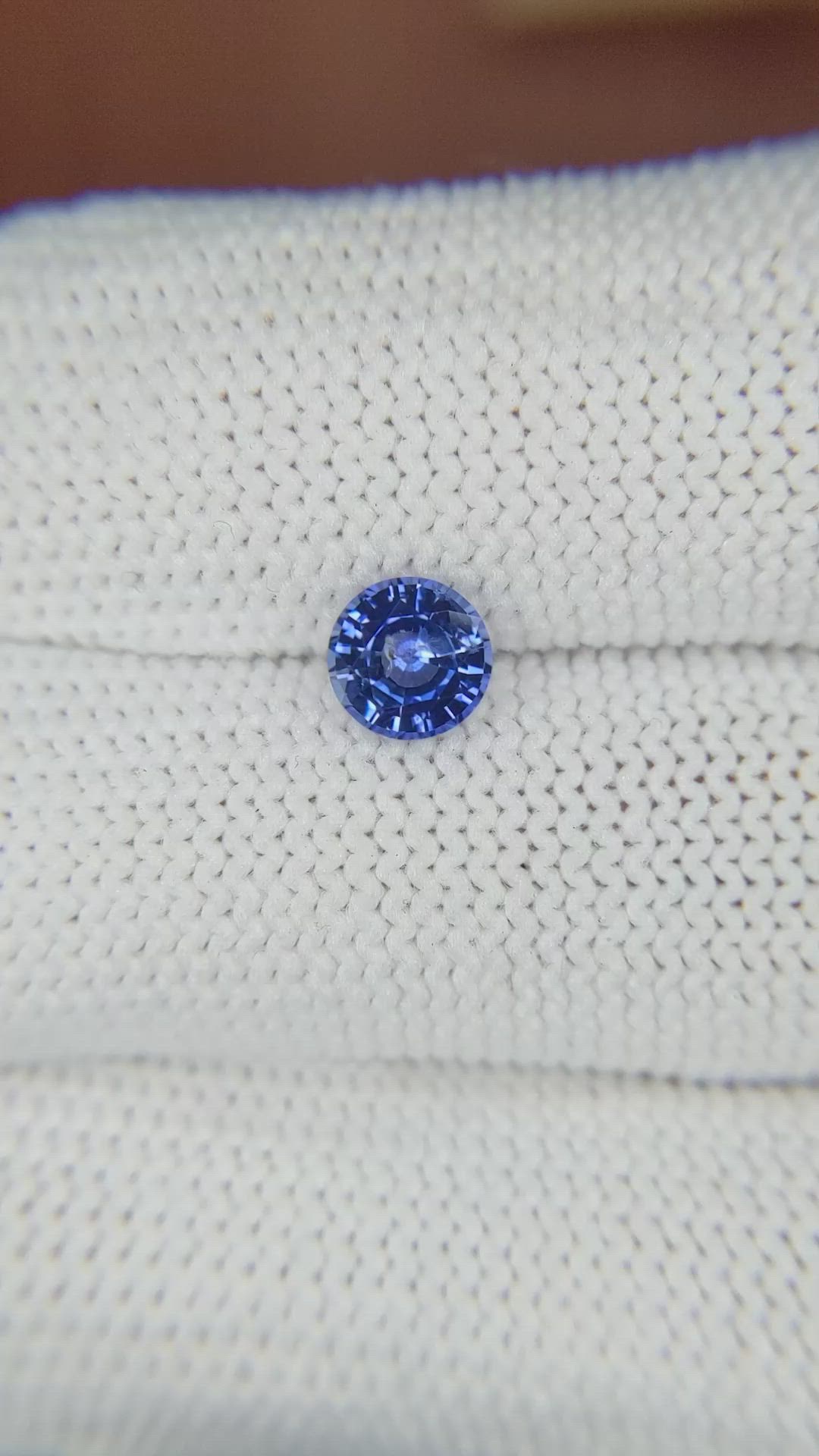 0.82 Ct. Blue Sapphire from Ceylon (Sri Lanka) Size Video