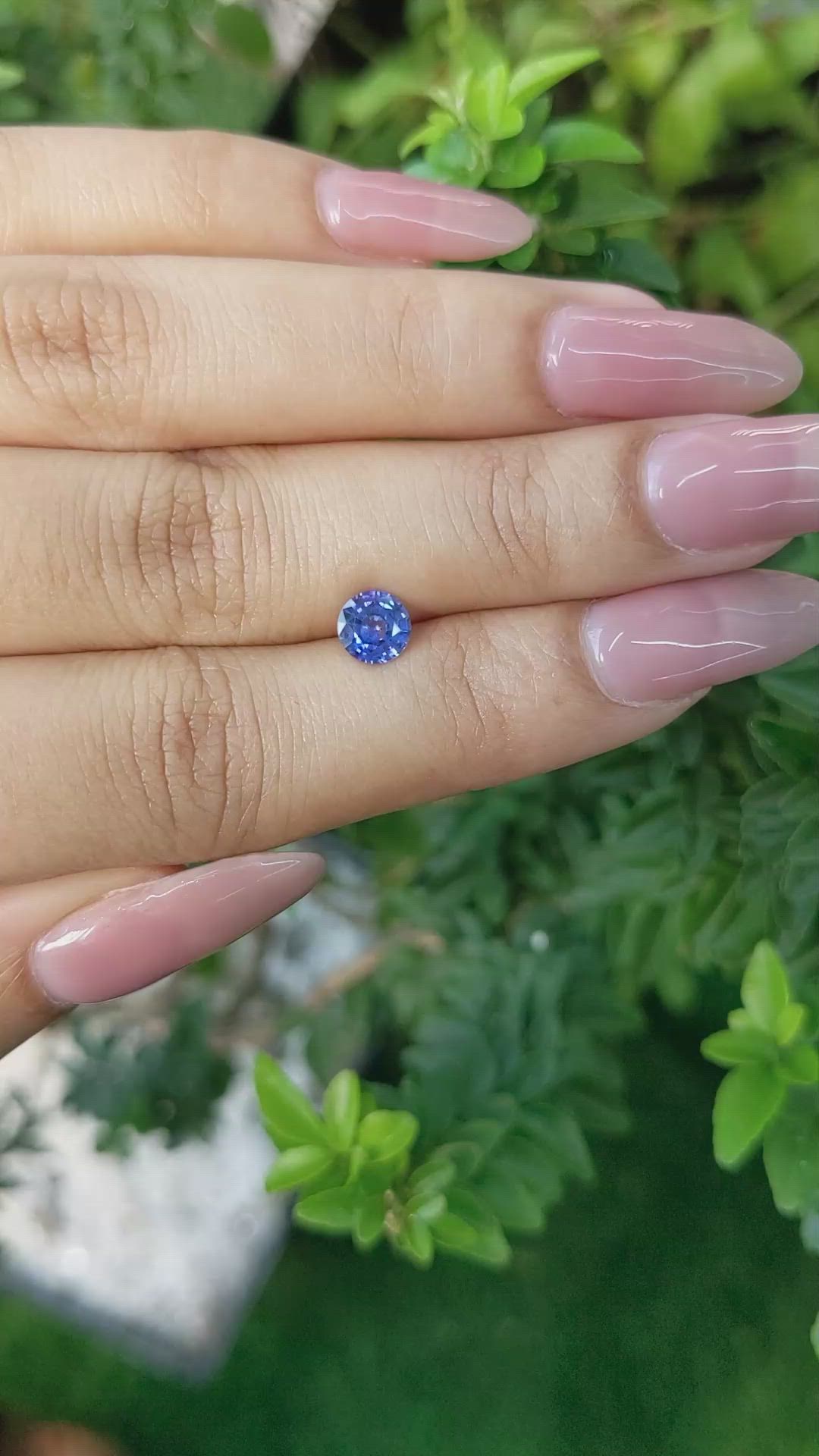 0.82 Ct. Blue Sapphire from Ceylon (Sri Lanka) Size Video