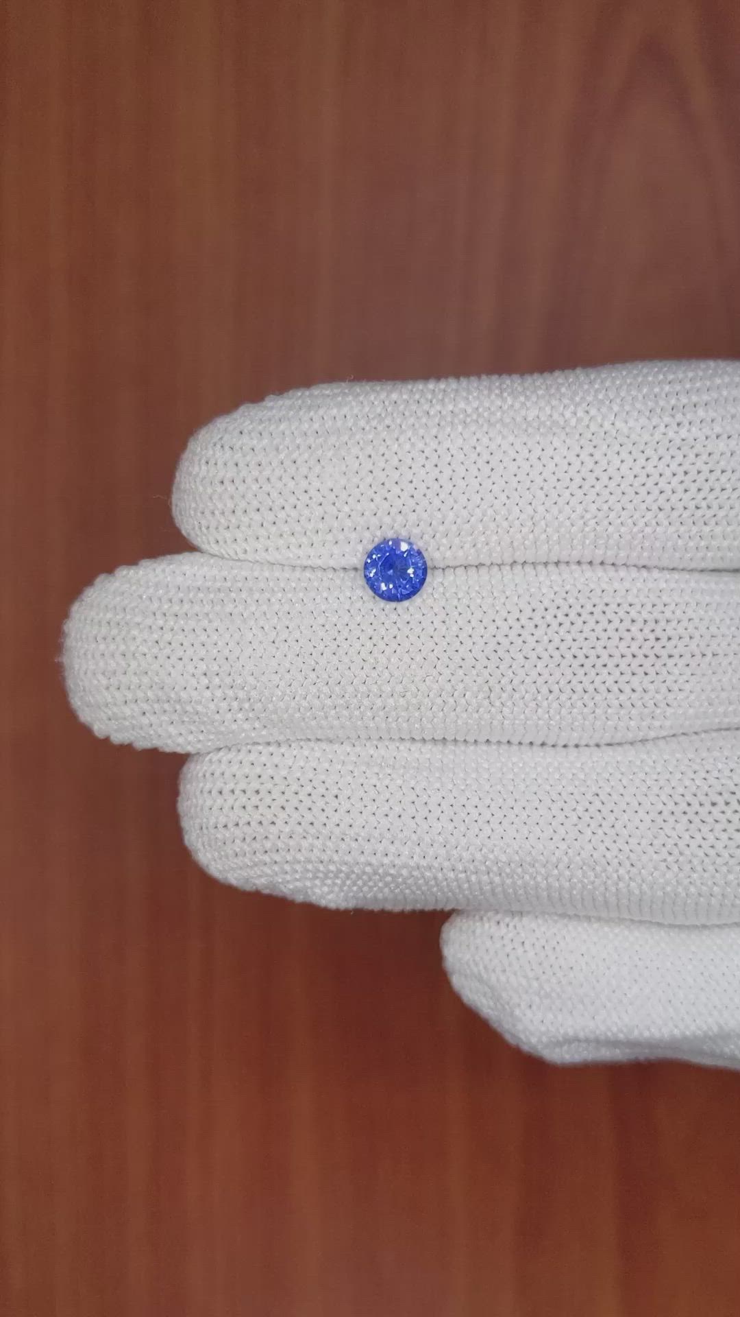 0.72 Ct. Blue Sapphire from Ceylon (Sri Lanka) Size Video
