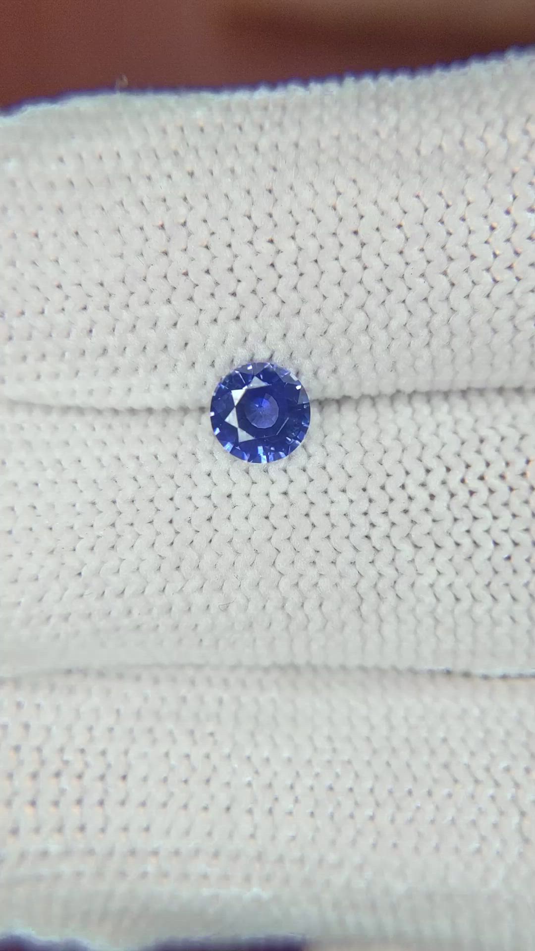 0.72 Ct. Blue Sapphire from Ceylon (Sri Lanka) Size Video