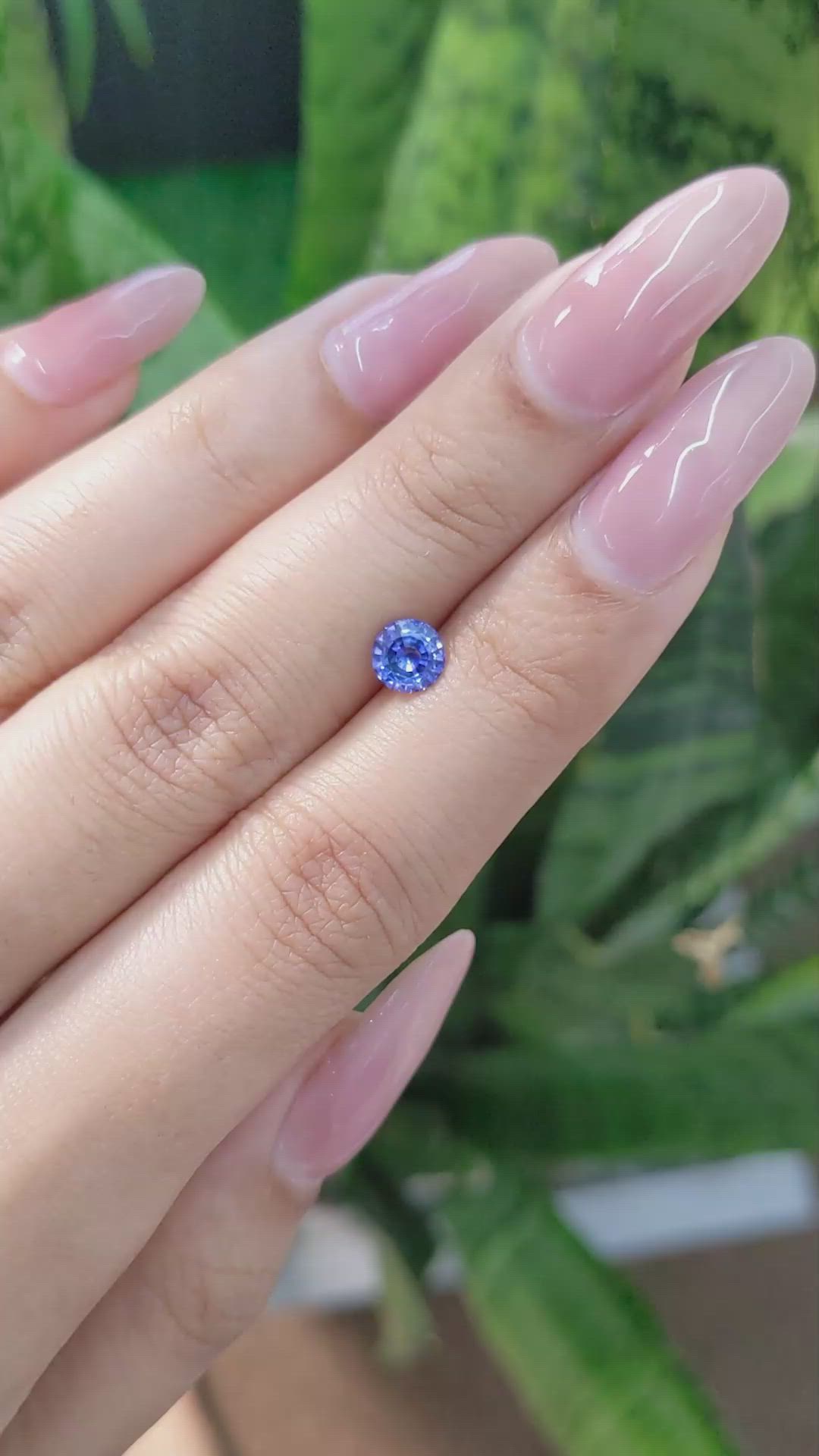 0.72 Ct. Blue Sapphire from Ceylon (Sri Lanka) Size Video
