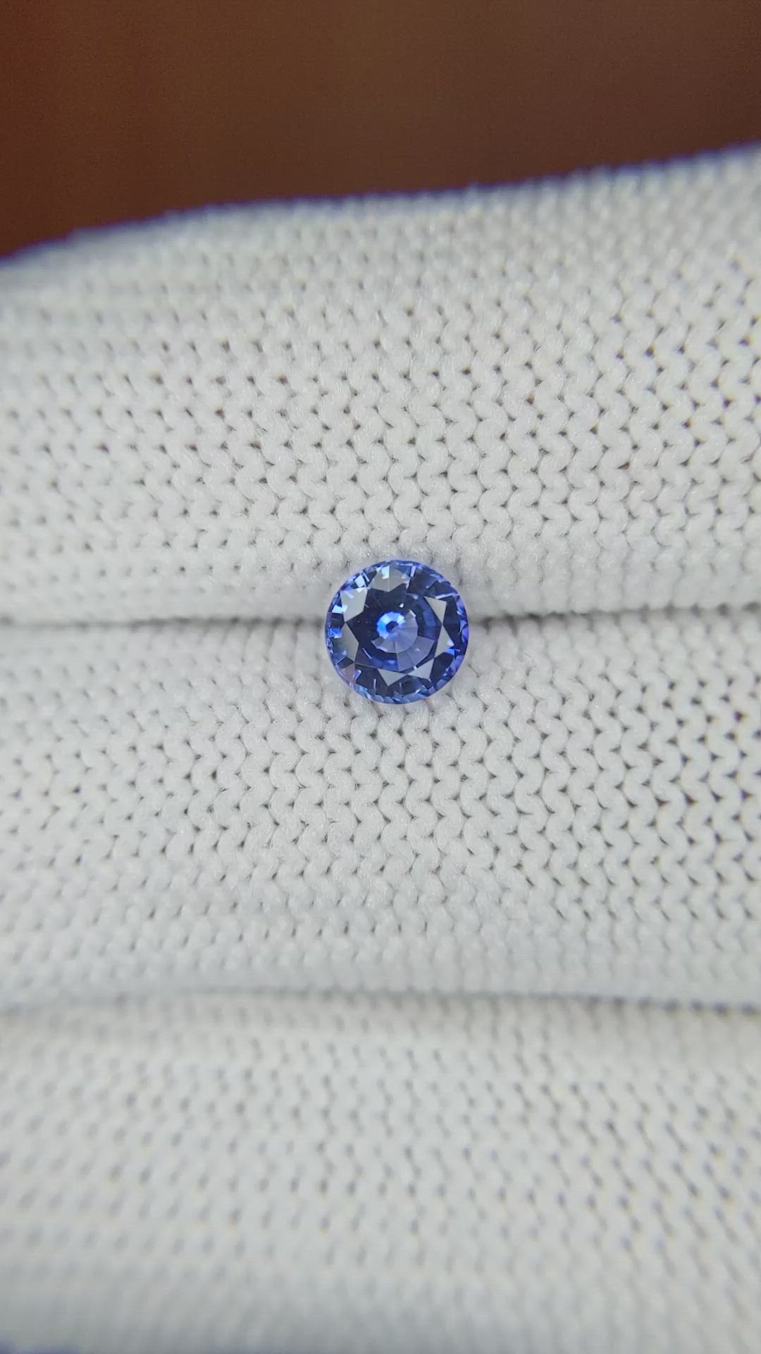 0.78 Ct. Blue Sapphire from Ceylon (Sri Lanka) Size Video