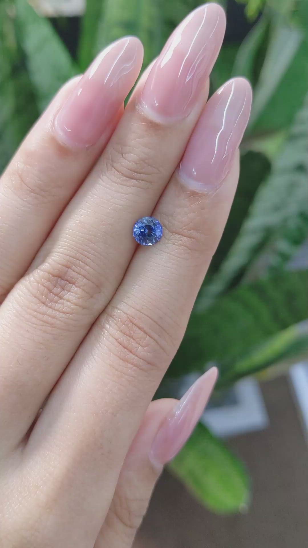 0.89 Ct. Blue Sapphire from Ceylon (Sri Lanka) Size Video