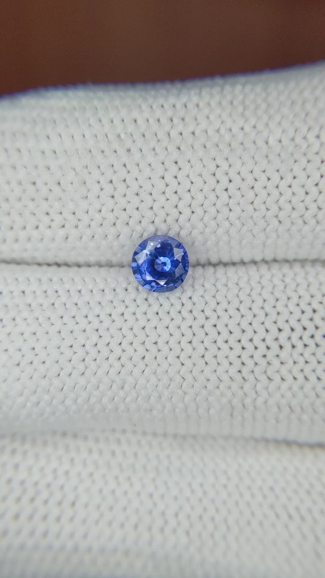 0.53 Ct. Blue Sapphire from Ceylon (Sri Lanka) Size Video
