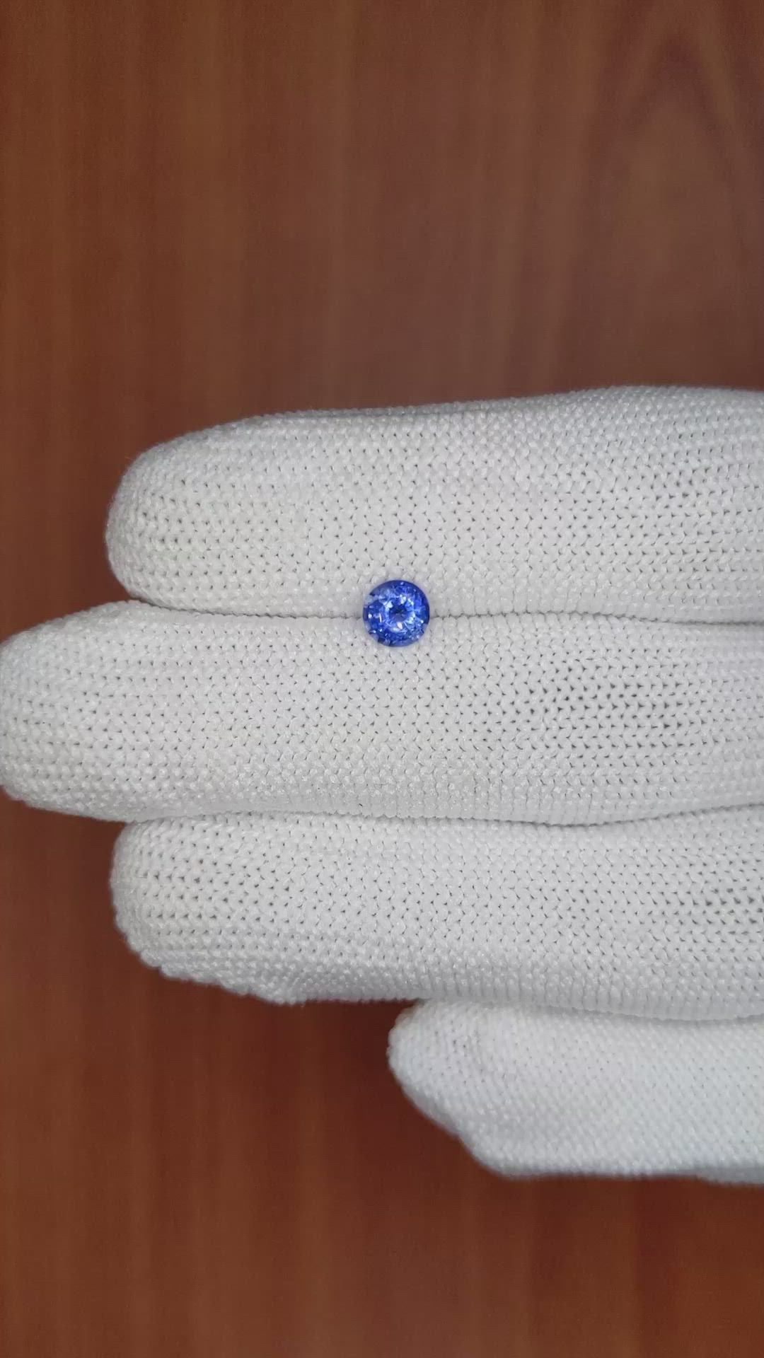 0.53 Ct. Blue Sapphire from Ceylon (Sri Lanka) Size Video