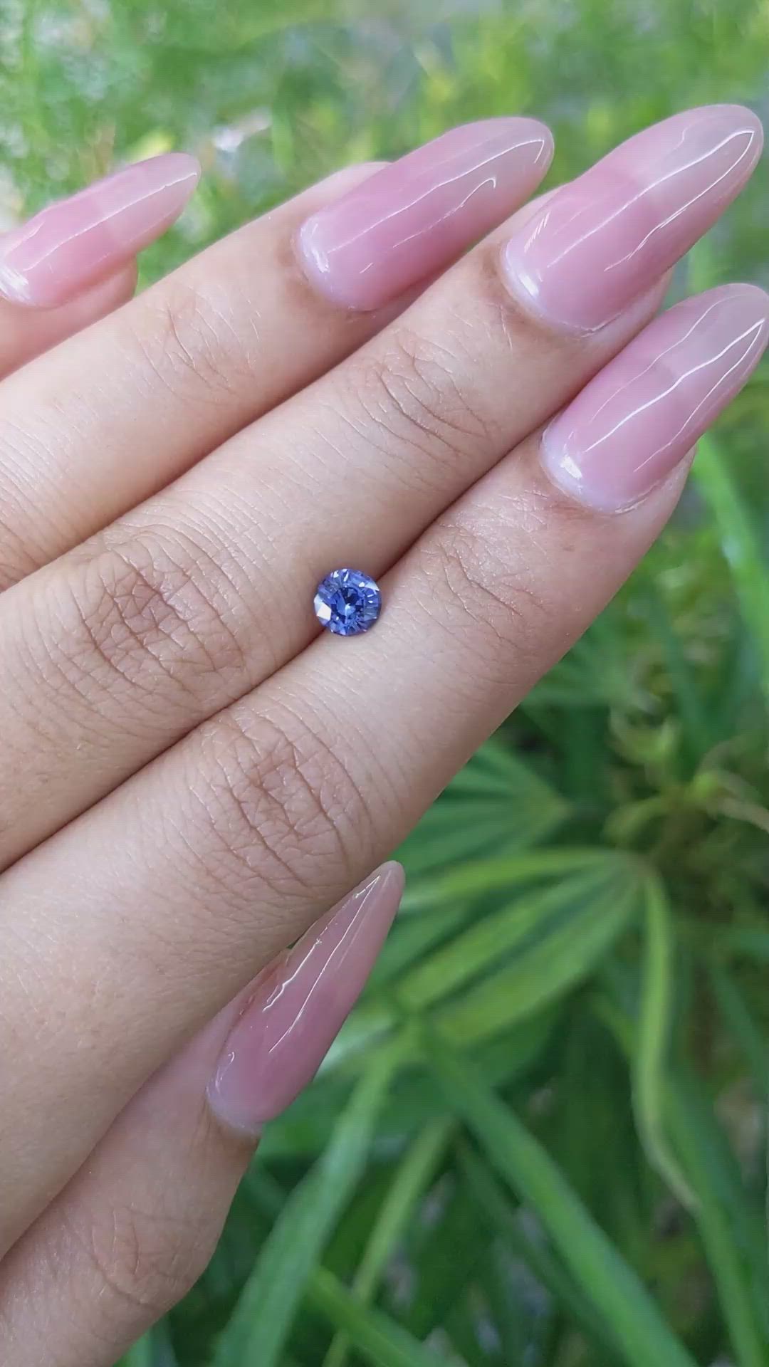 0.71 Ct. Blue Sapphire from Ceylon (Sri Lanka) Size Video