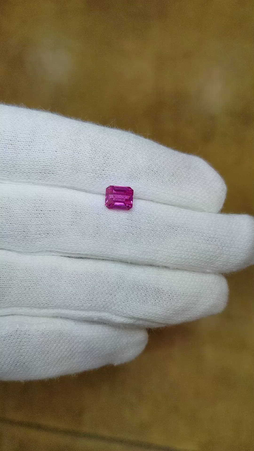 1.59 Ct. Pink Sapphire from Ceylon (Sri Lanka) Size Video