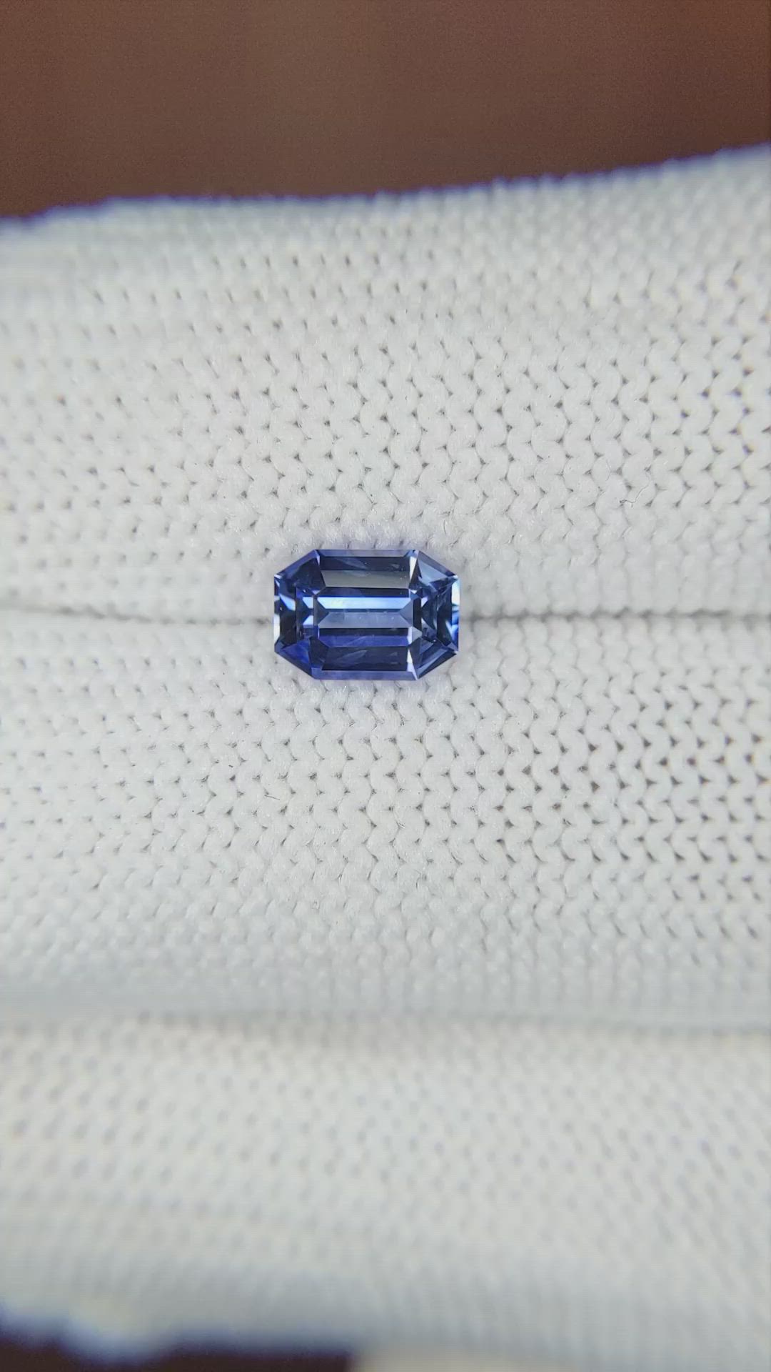 1.15 Ct. Blue Sapphire from Ceylon (Sri Lanka) Size Video