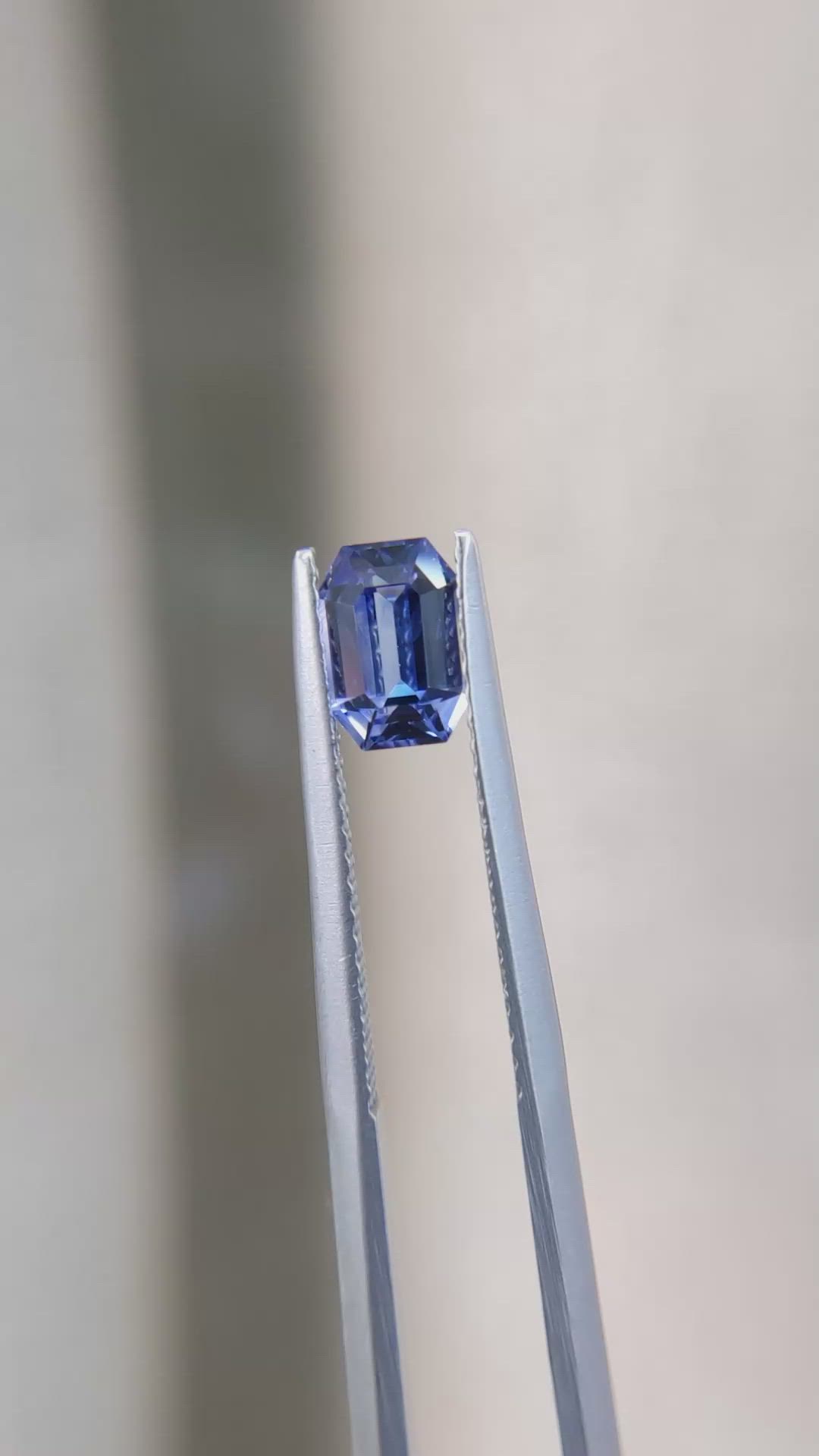 1.15 Ct. Blue Sapphire from Ceylon (Sri Lanka) Size Video