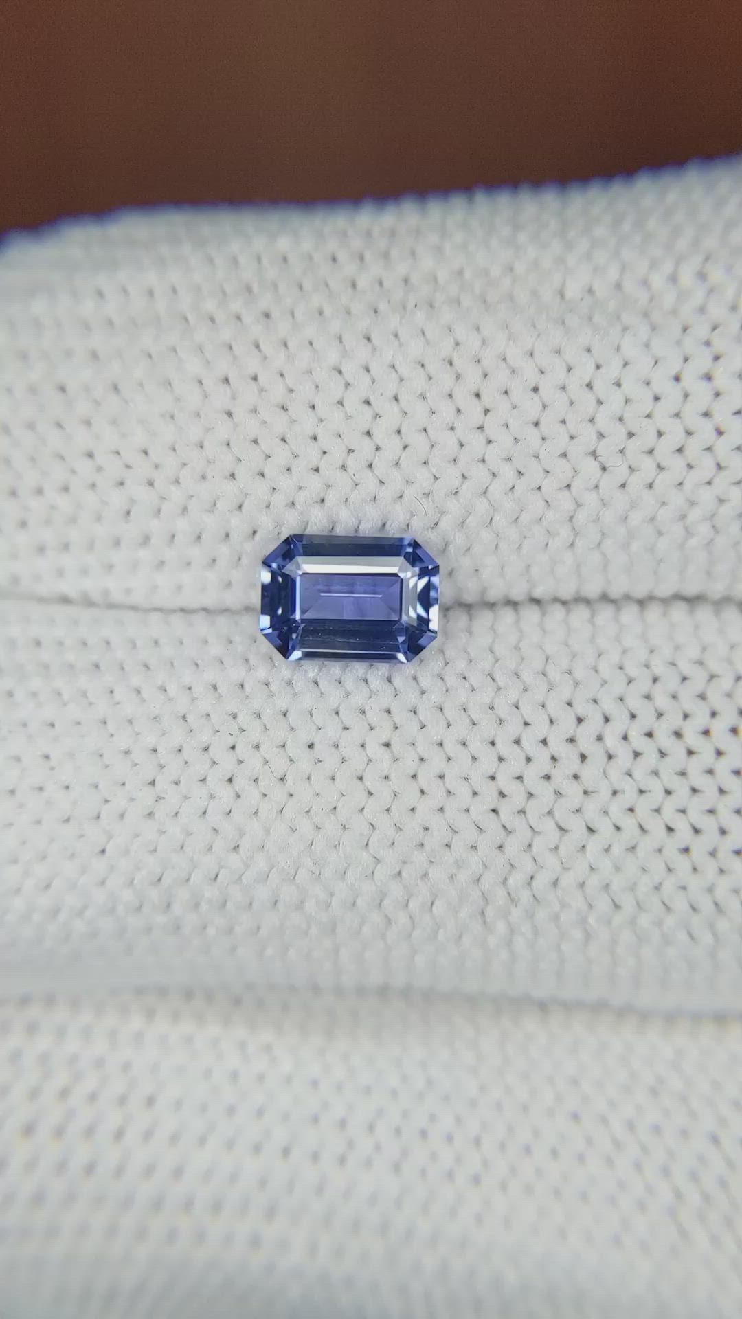 1.06 Ct. Blue Sapphire from Ceylon (Sri Lanka) Size Video