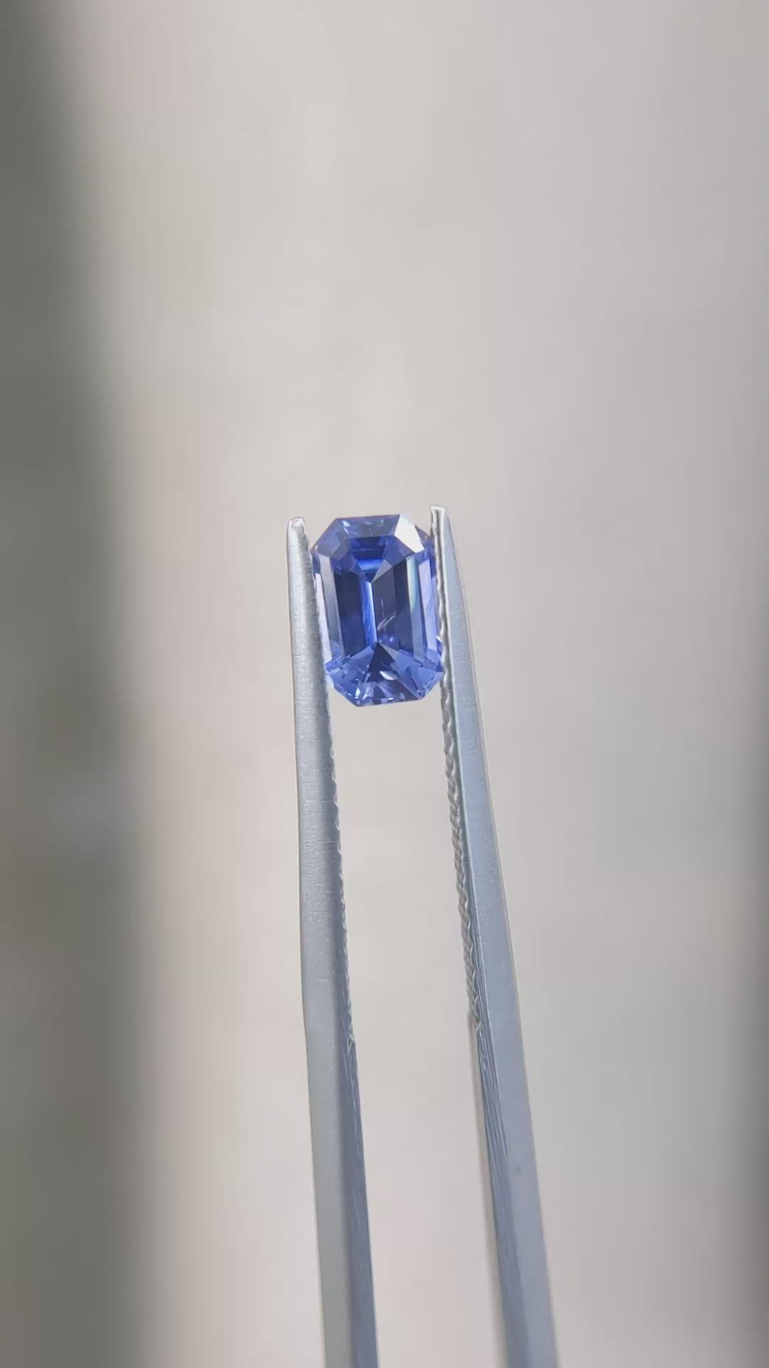1.12 Ct. Blue Sapphire from Ceylon (Sri Lanka) Size Video
