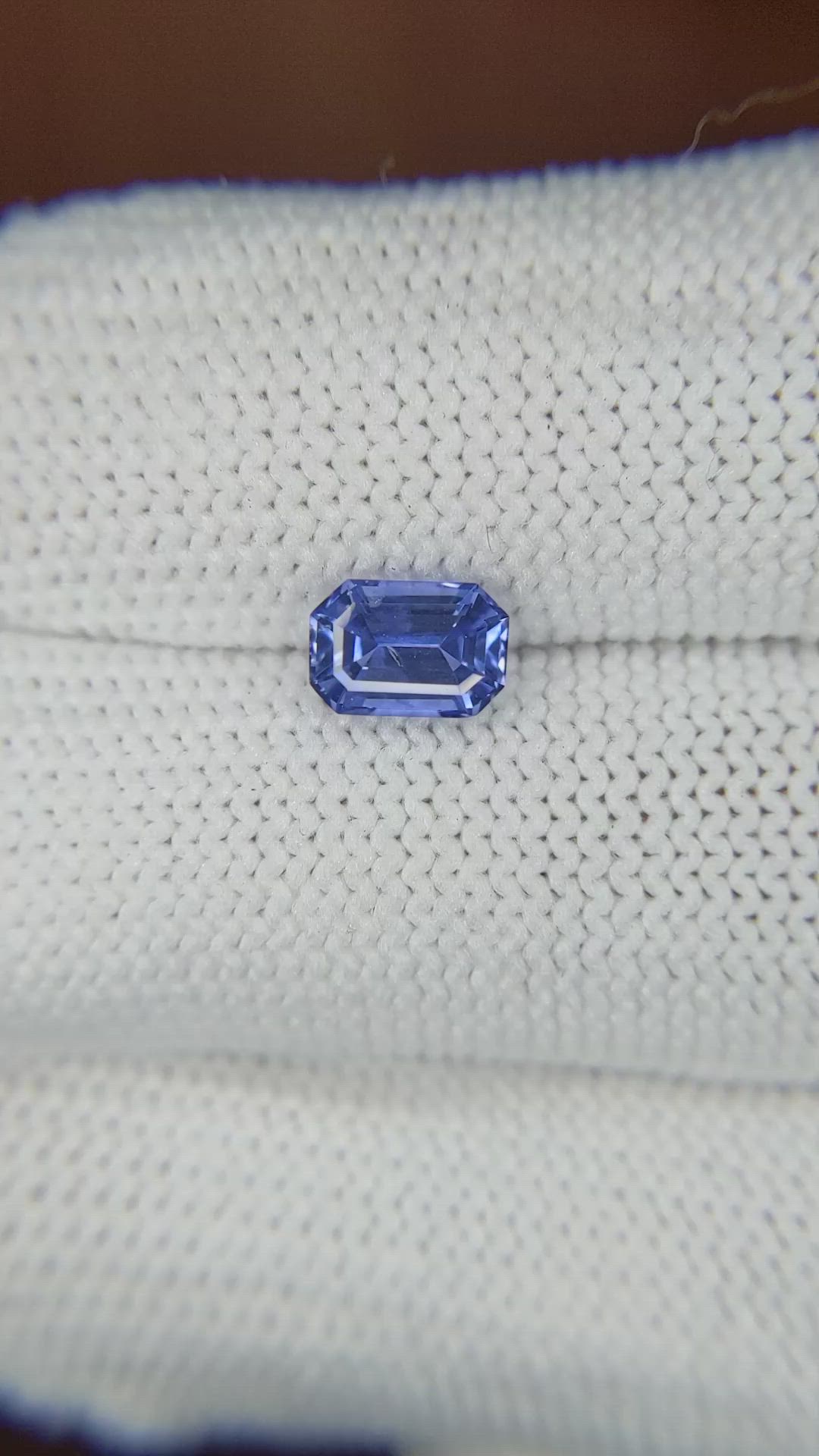 1.12 Ct. Blue Sapphire from Ceylon (Sri Lanka) Size Video