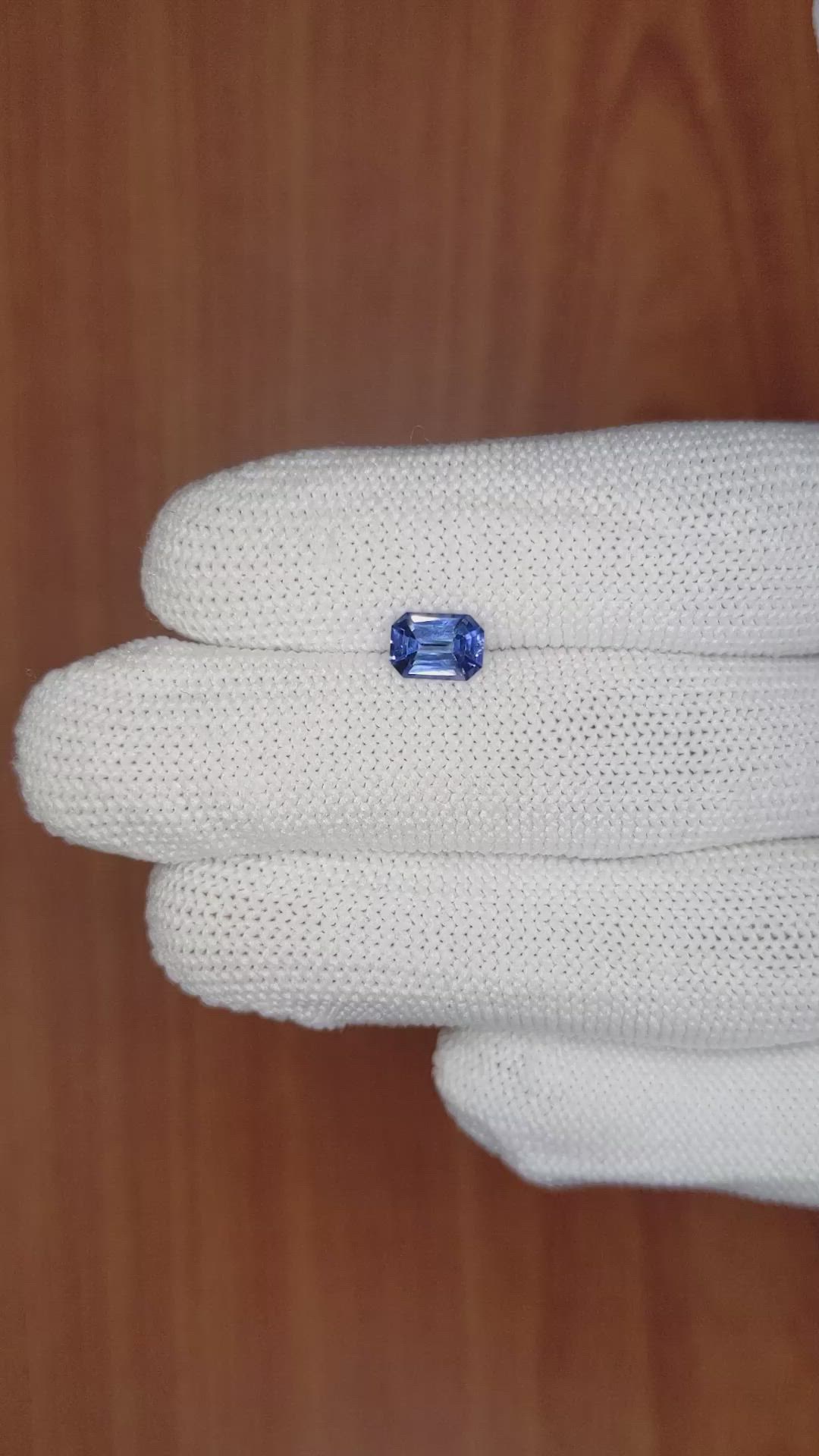 1.15 Ct. Blue Sapphire from Ceylon (Sri Lanka) Size Video