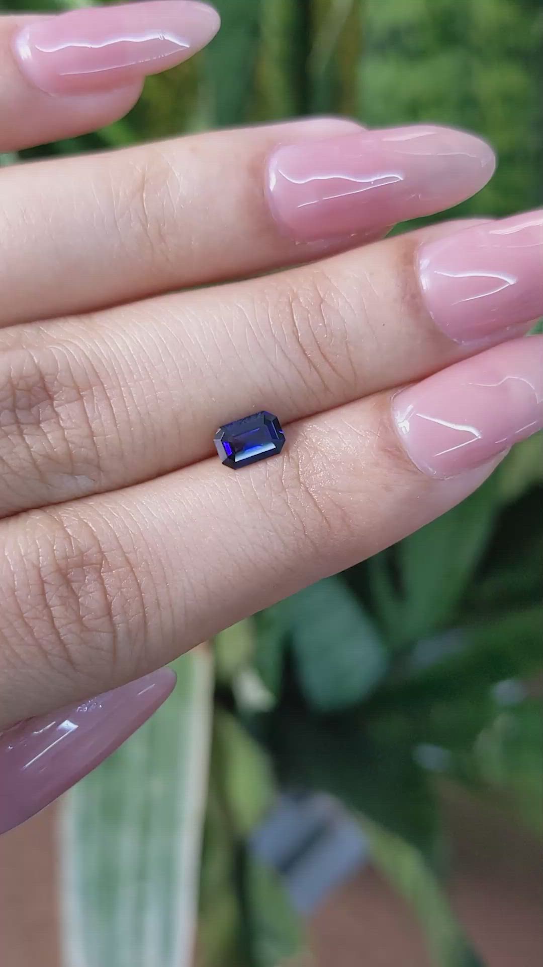 0.64 Ct. Blue Sapphire from Ceylon (Sri Lanka) Size Video