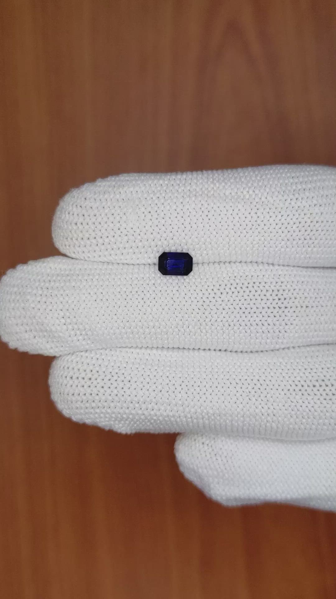 0.64 Ct. Blue Sapphire from Ceylon (Sri Lanka) Size Video