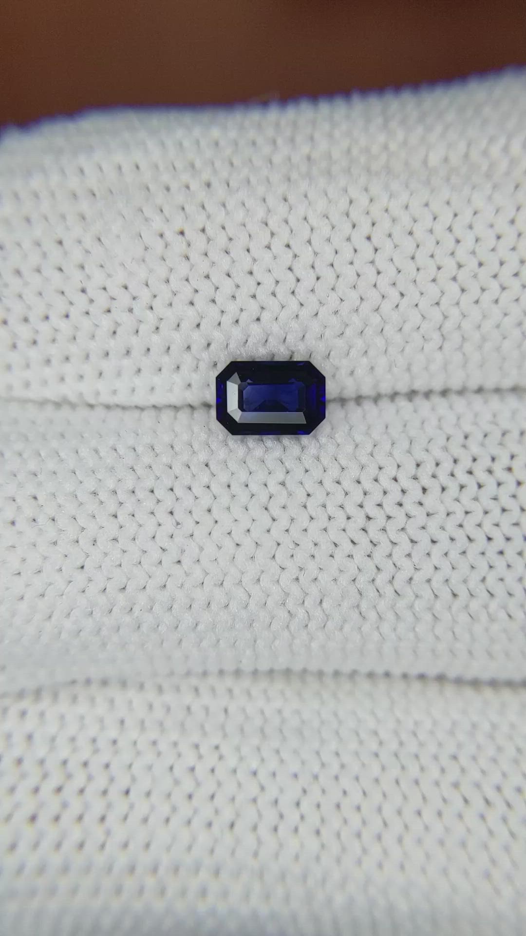 0.64 Ct. Blue Sapphire from Ceylon (Sri Lanka) Size Video