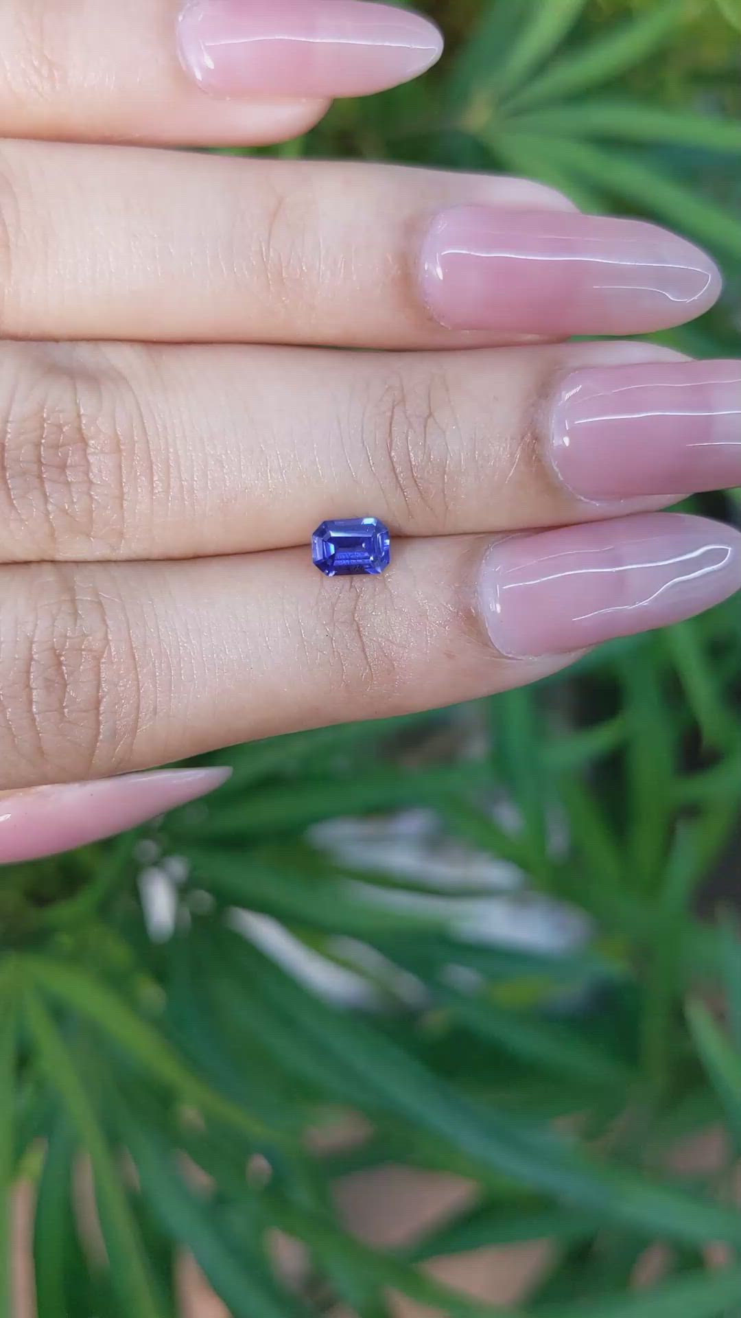 0.60 Ct. Blue Sapphire from Ceylon (Sri Lanka) Size Video