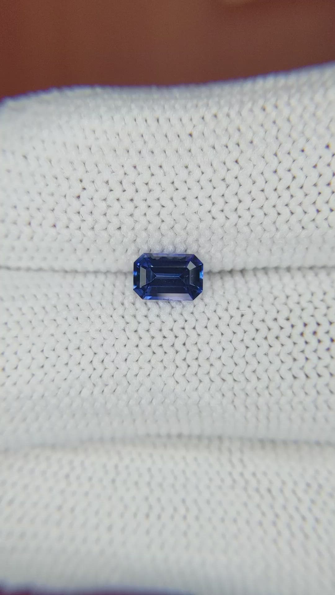 0.64 Ct. Blue Sapphire from Ceylon (Sri Lanka) Size Video