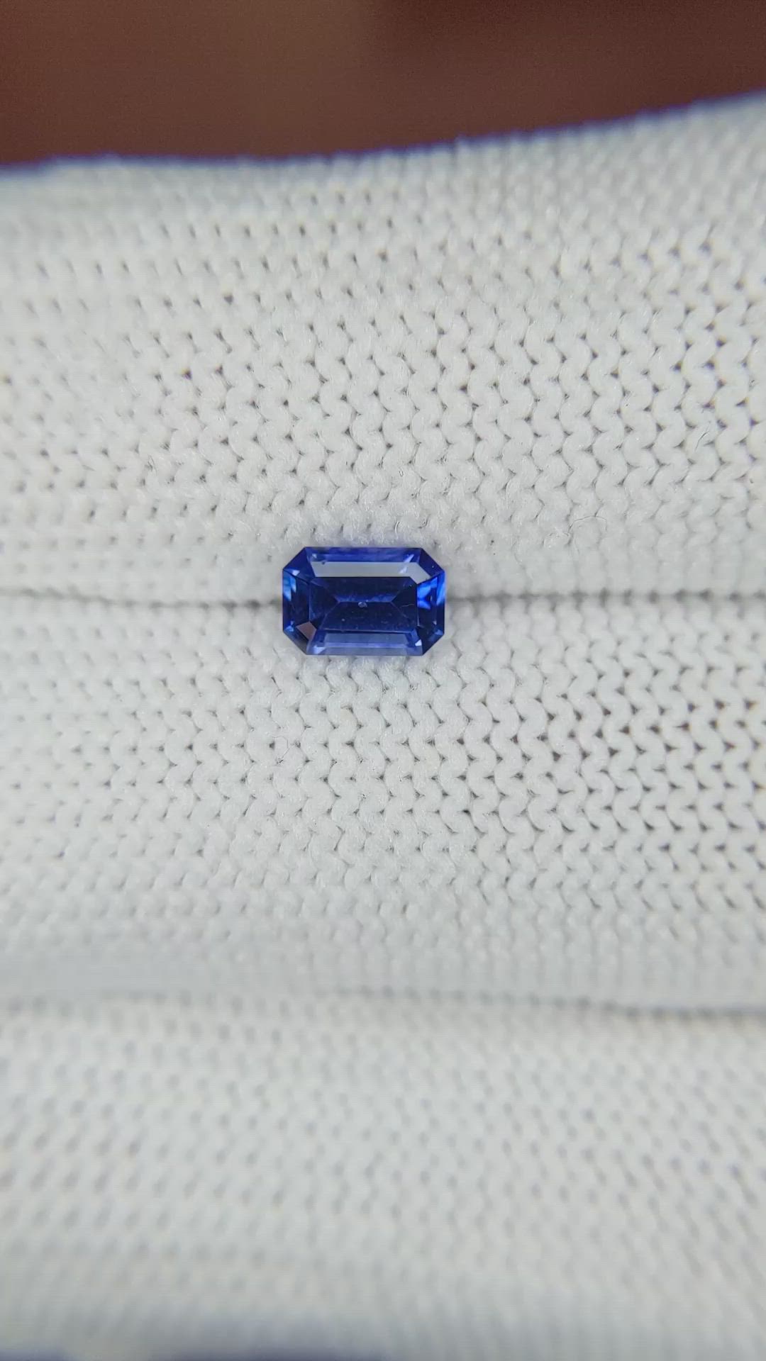 0.64 Ct. Blue Sapphire from Ceylon (Sri Lanka) Size Video