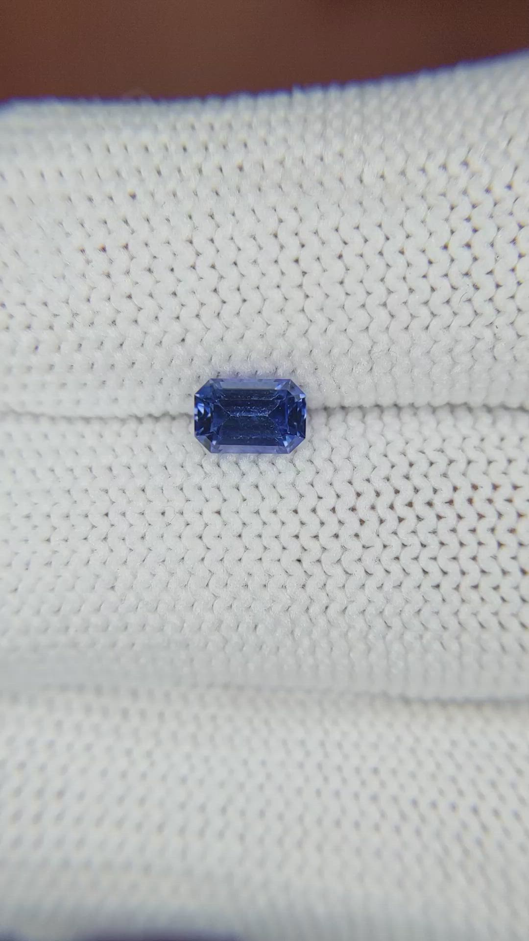 0.66 Ct. Blue Sapphire from Ceylon (Sri Lanka) Size Video