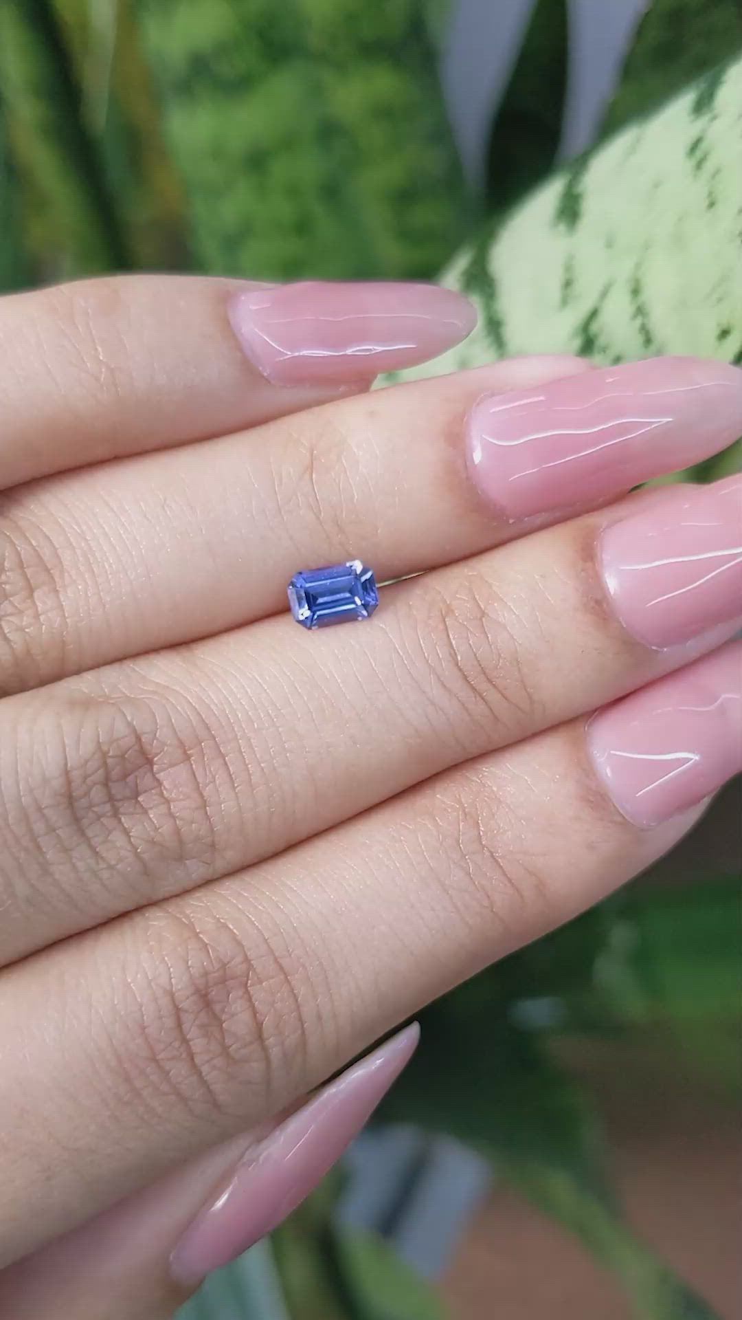 0.66 Ct. Blue Sapphire from Ceylon (Sri Lanka) Size Video