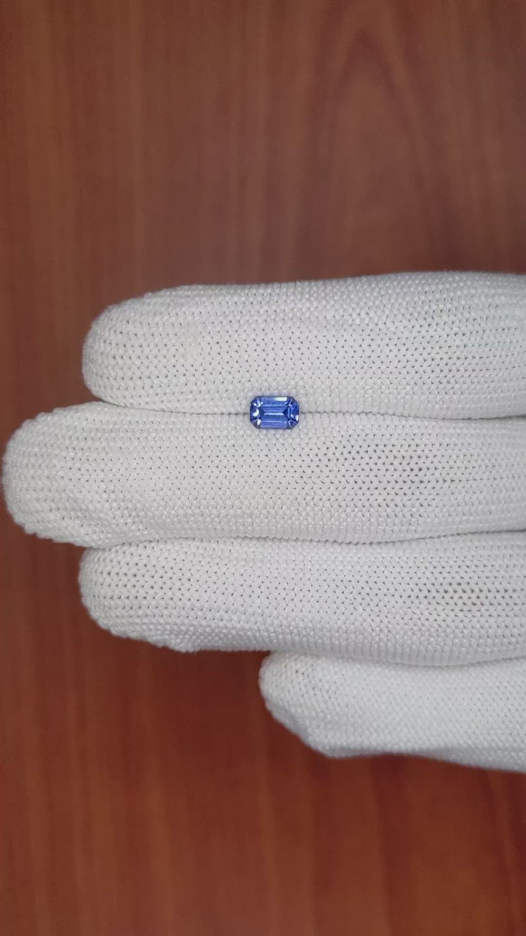 0.66 Ct. Blue Sapphire from Ceylon (Sri Lanka) Size Video