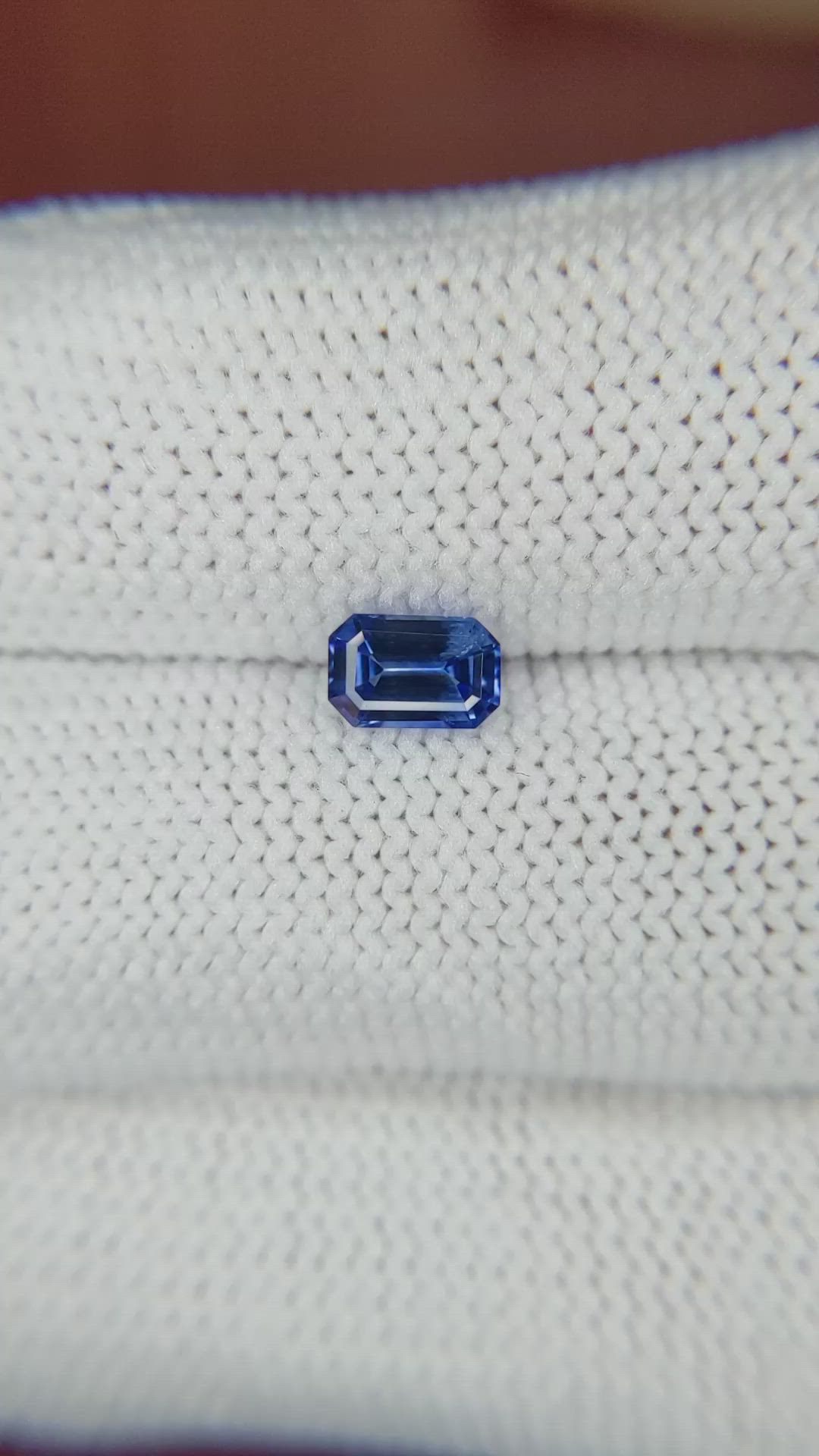 0.68 Ct. Blue Sapphire from Ceylon (Sri Lanka) Size Video