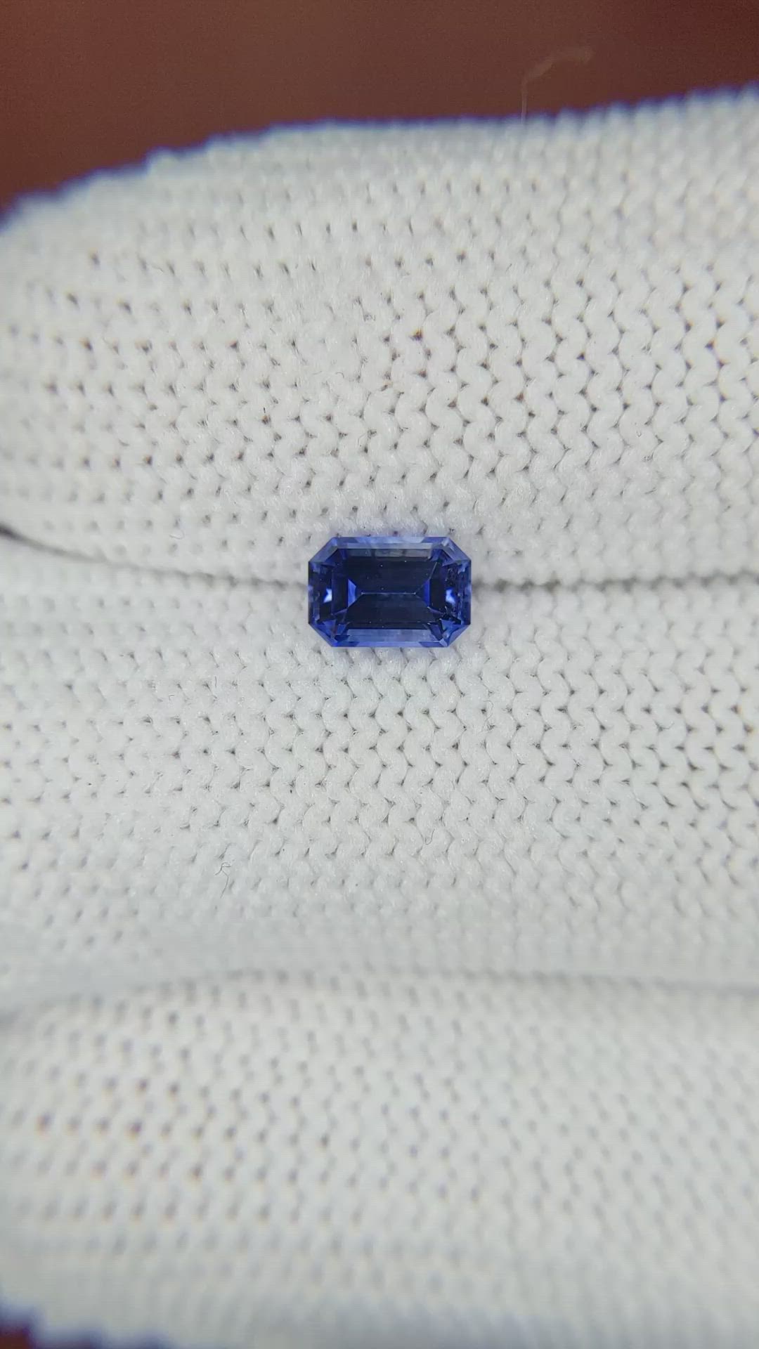 0.69 Ct. Blue Sapphire from Ceylon (Sri Lanka) Size Video