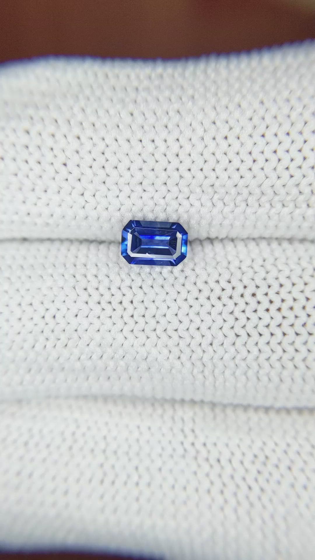 0.60 Ct. Blue Sapphire from Ceylon (Sri Lanka) Size Video