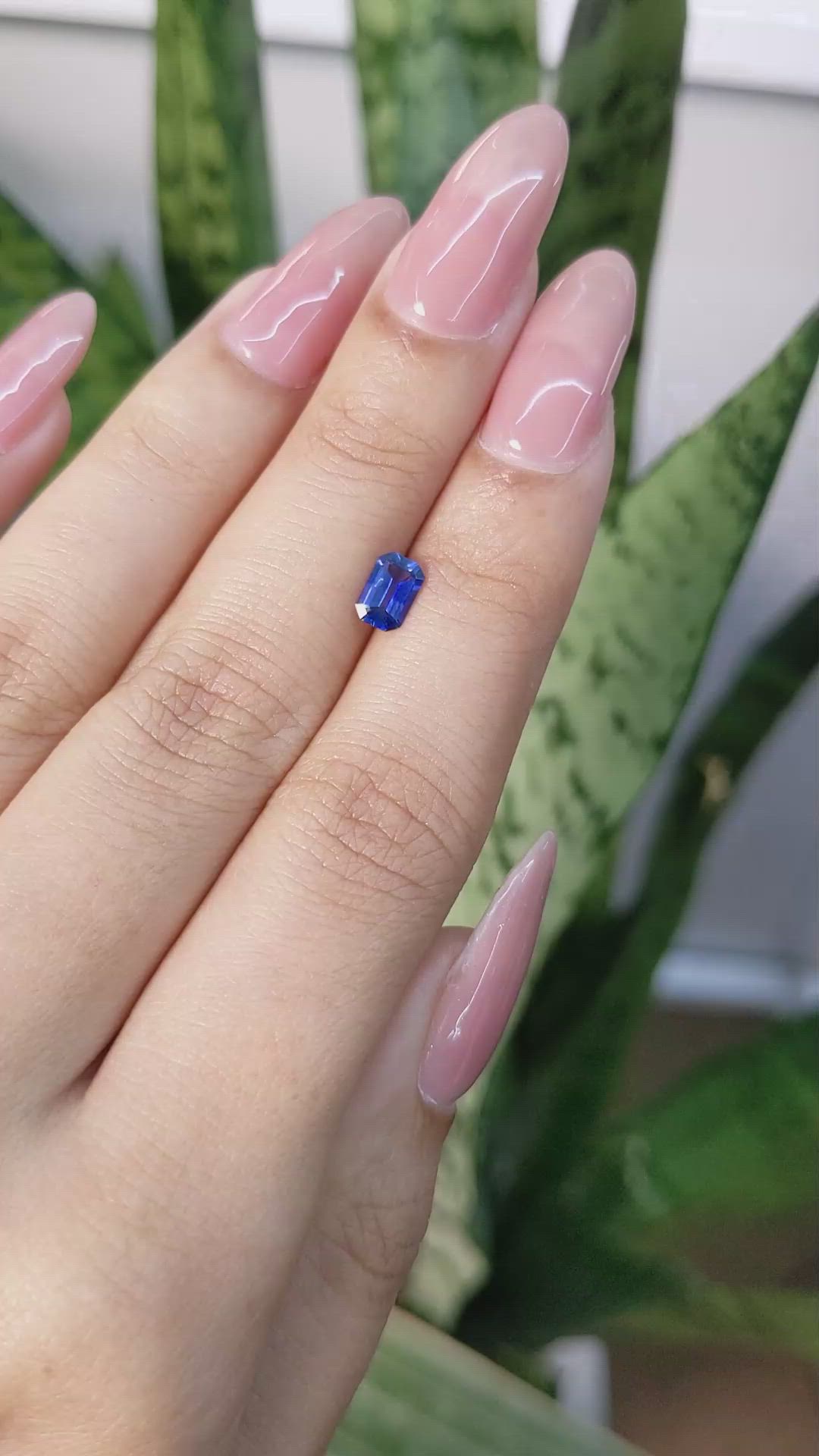 0.60 Ct. Blue Sapphire from Ceylon (Sri Lanka) Size Video