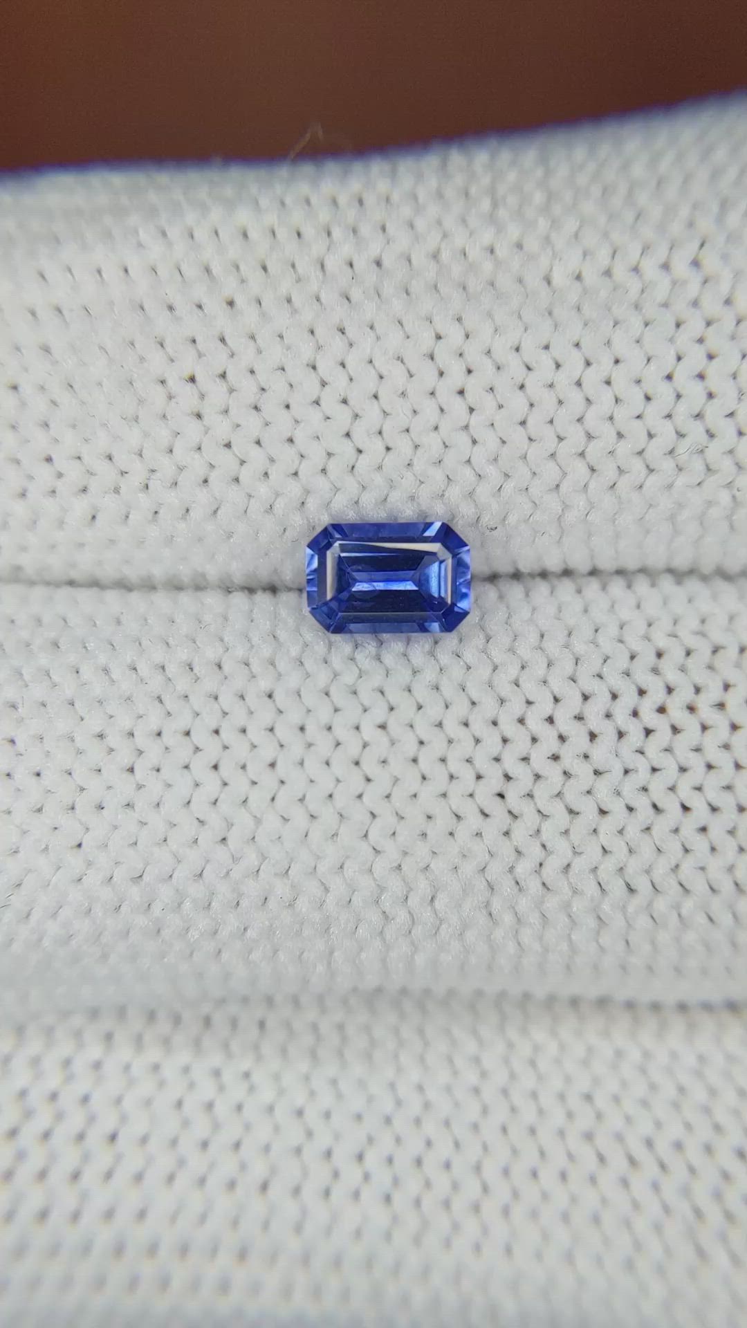 0.67 Ct. Blue Sapphire from Ceylon (Sri Lanka) Size Video