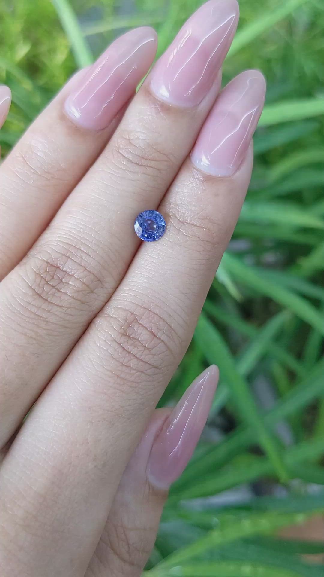 0.83 Ct. Blue Sapphire from Ceylon (Sri Lanka) Size Video