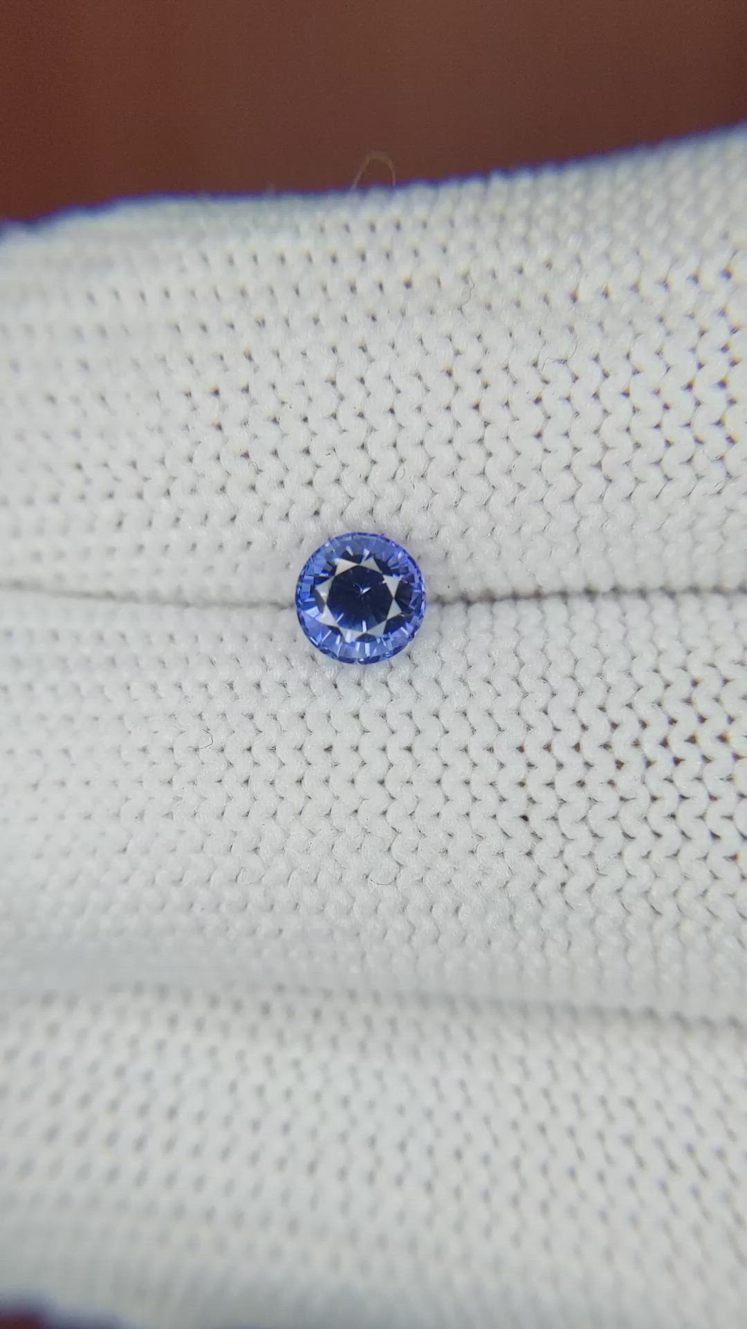 0.73 Ct. Blue Sapphire from Ceylon (Sri Lanka) Size Video
