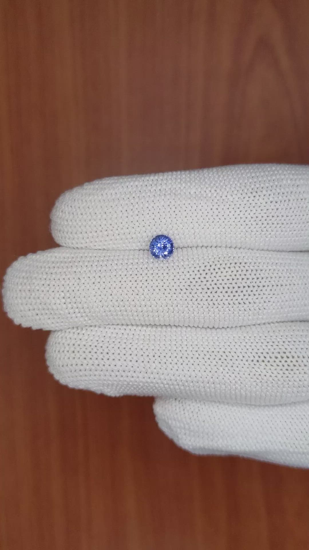 0.73 Ct. Blue Sapphire from Ceylon (Sri Lanka) Size Video