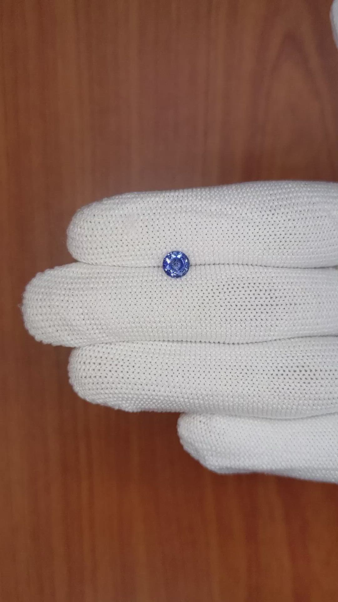 0.86 Ct. Blue Sapphire from Ceylon (Sri Lanka) Size Video