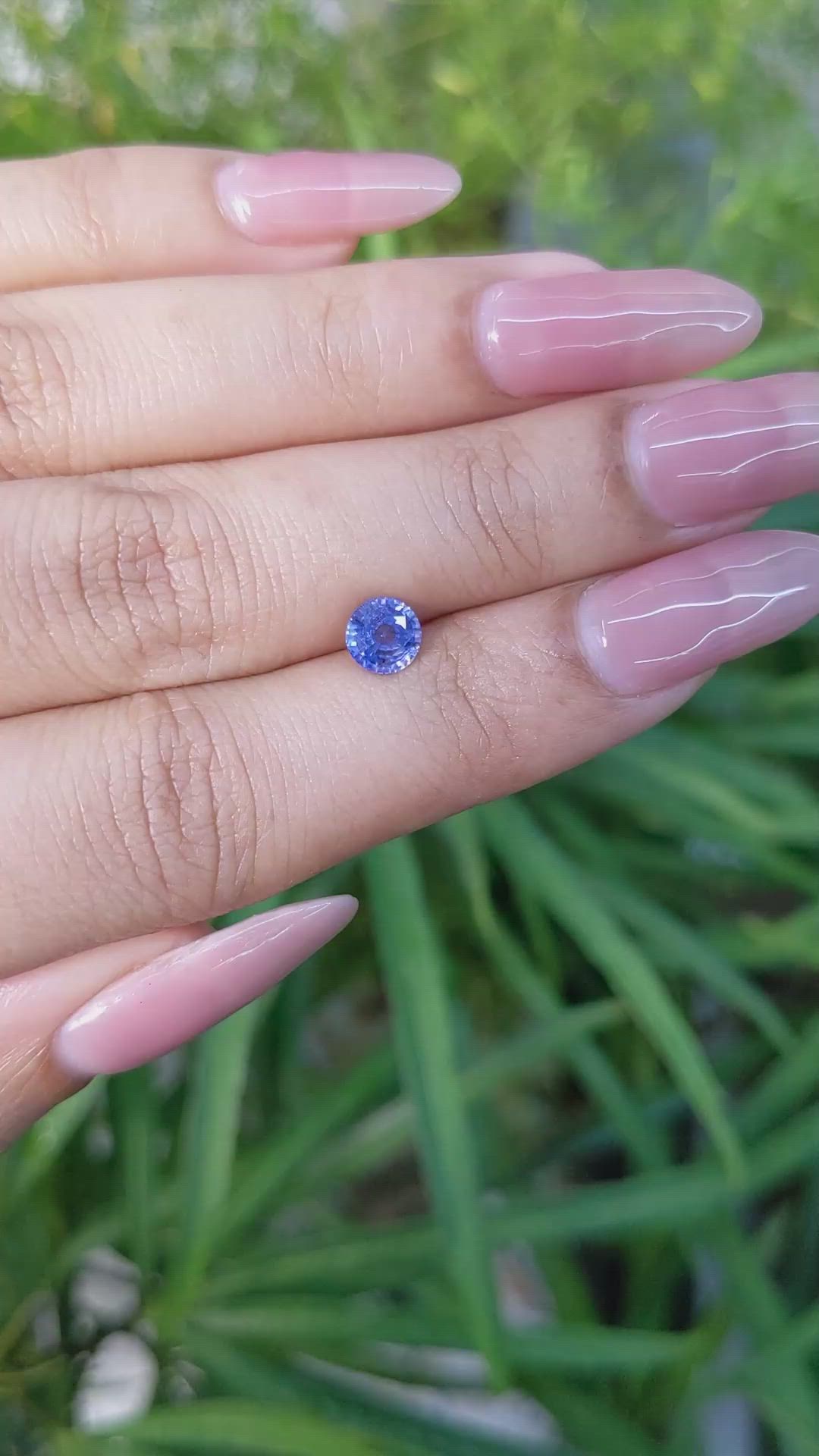 0.90 Ct. Blue Sapphire from Ceylon (Sri Lanka) Size Video