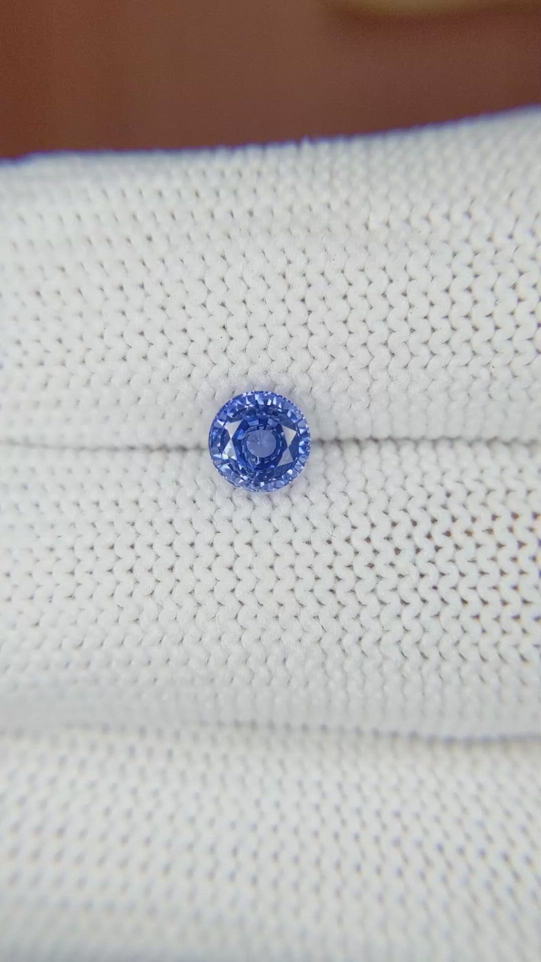 0.90 Ct. Blue Sapphire from Ceylon (Sri Lanka) Size Video