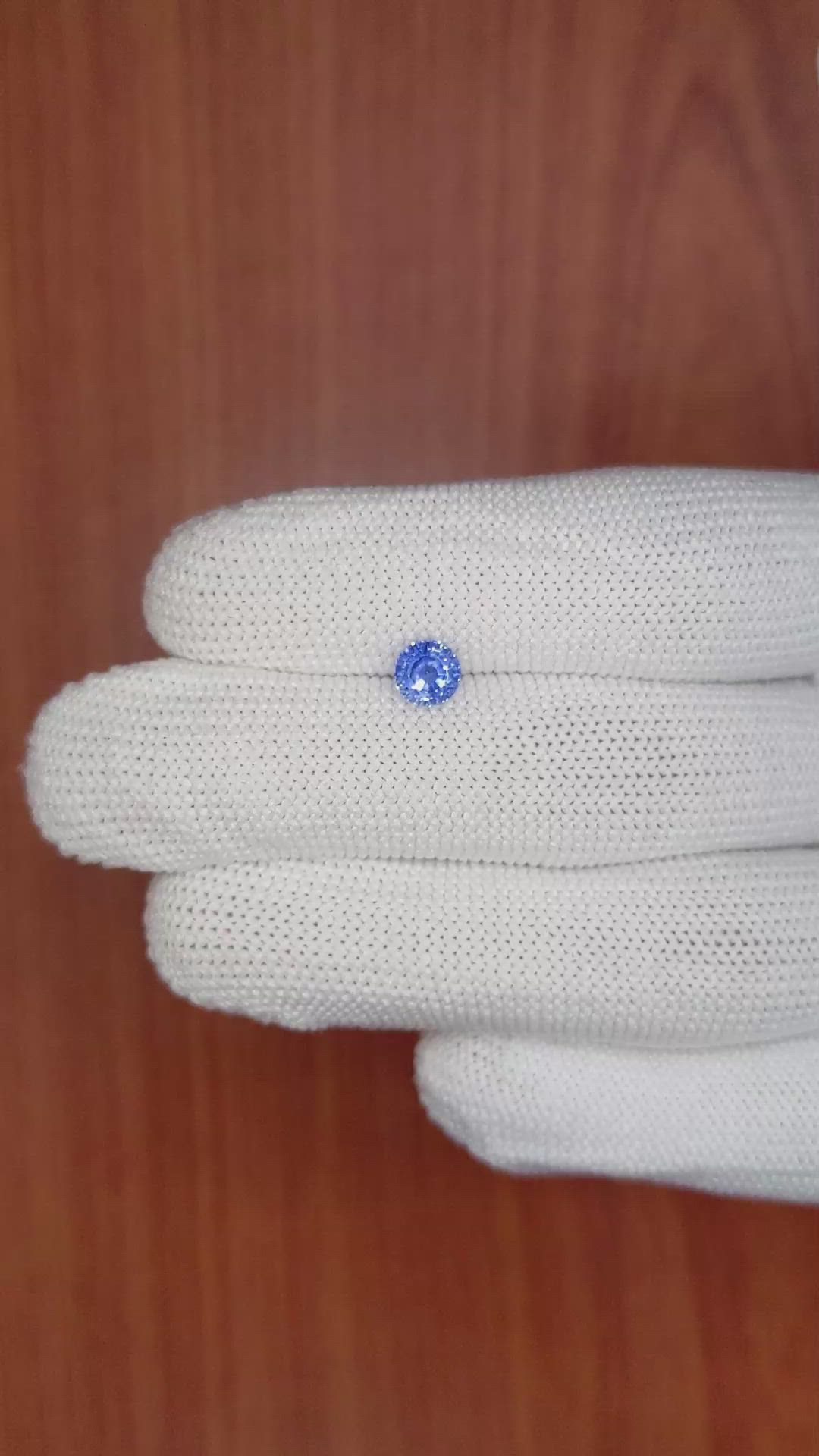 0.90 Ct. Blue Sapphire from Ceylon (Sri Lanka) Size Video