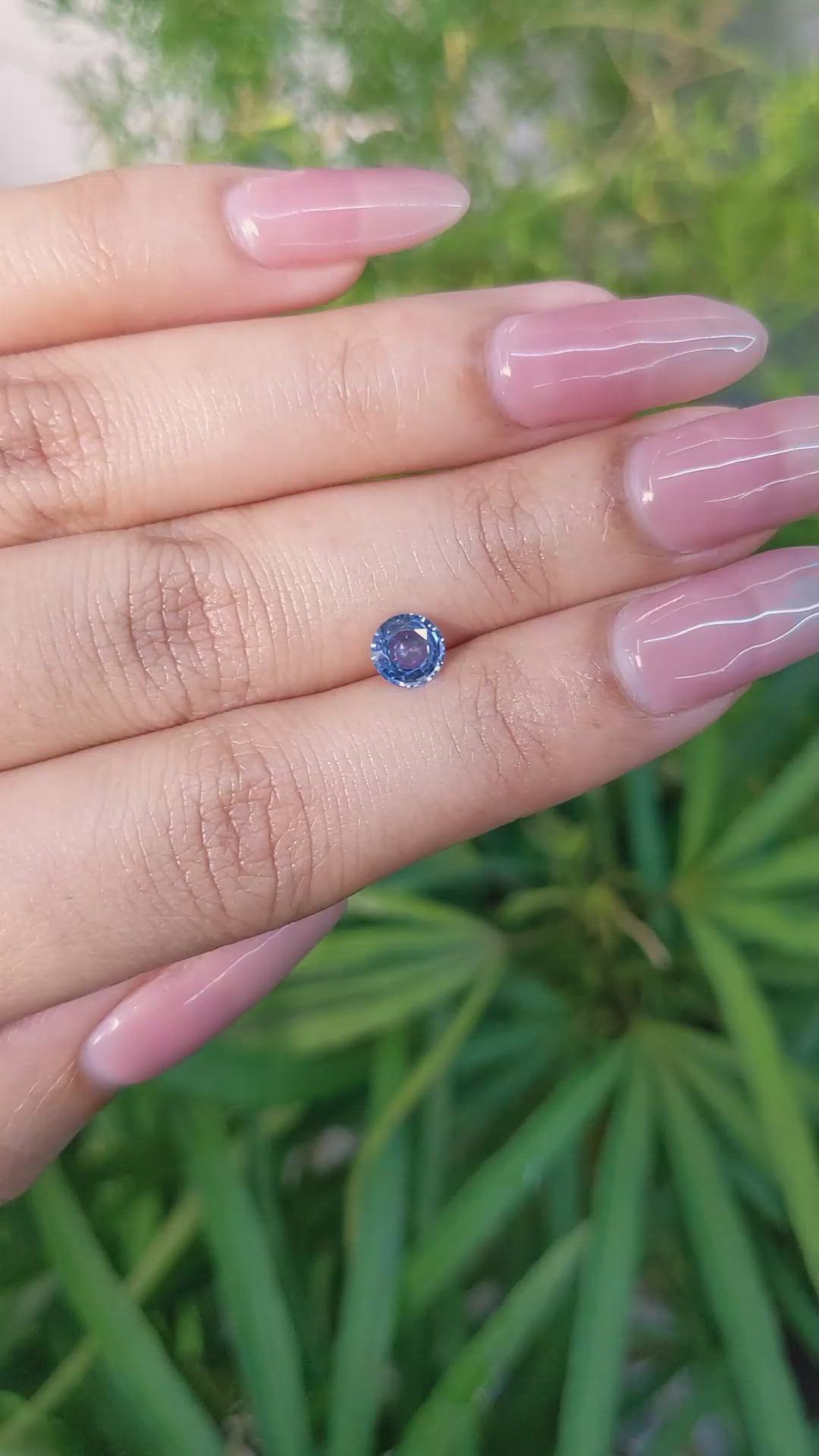 0.67 Ct. Blue Sapphire from Ceylon (Sri Lanka) Size Video