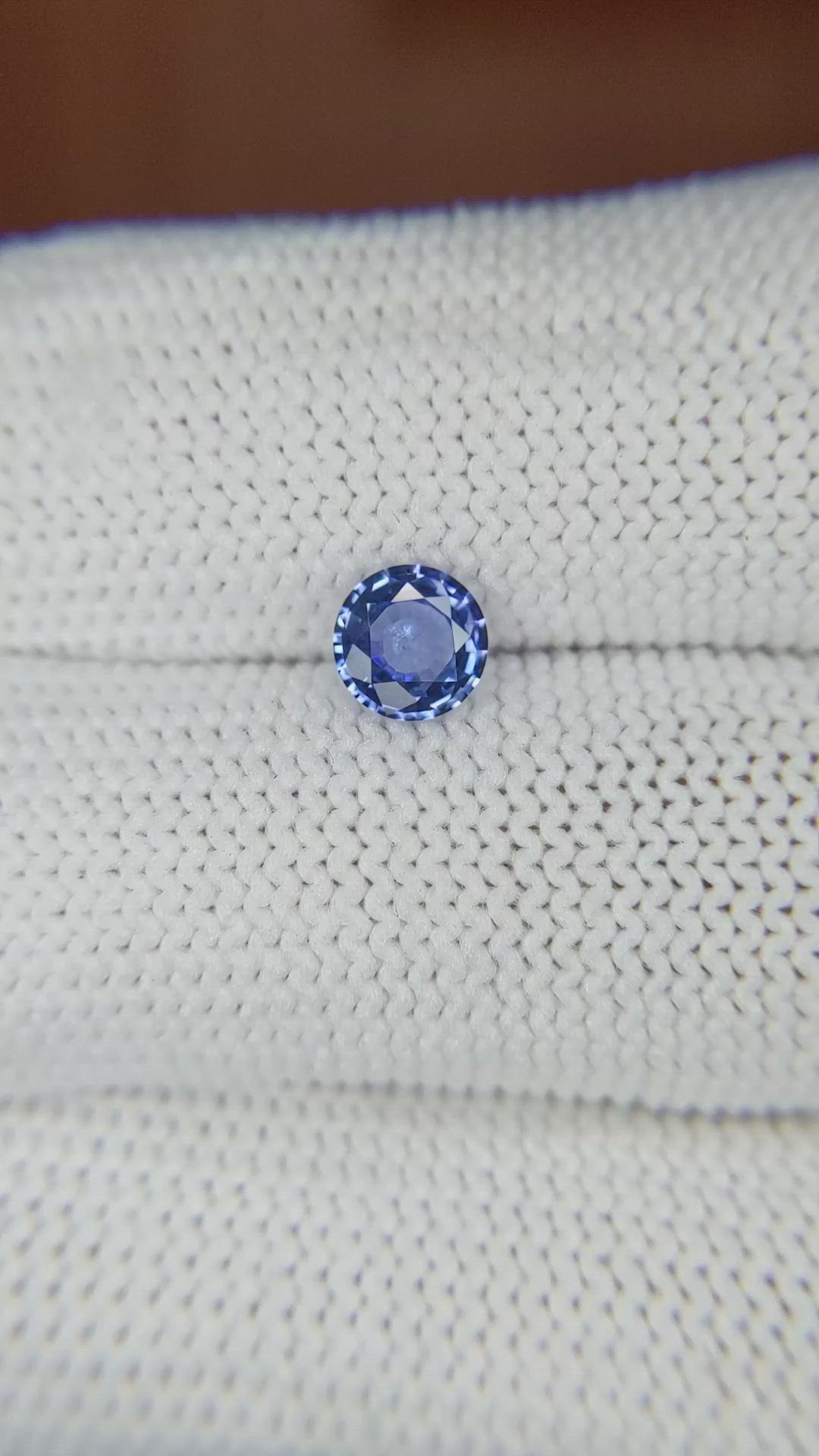 0.67 Ct. Blue Sapphire from Ceylon (Sri Lanka) Size Video