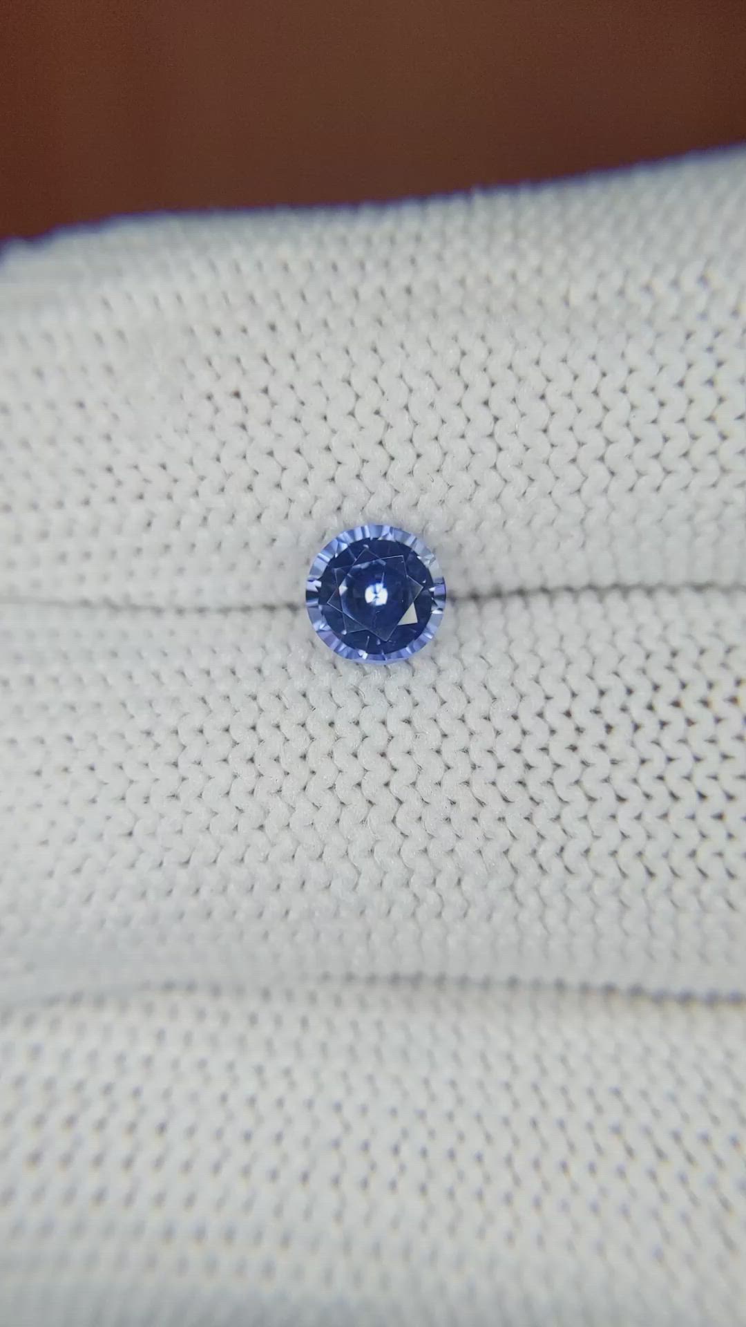 0.80 Ct. Blue Sapphire from Ceylon (Sri Lanka) Size Video