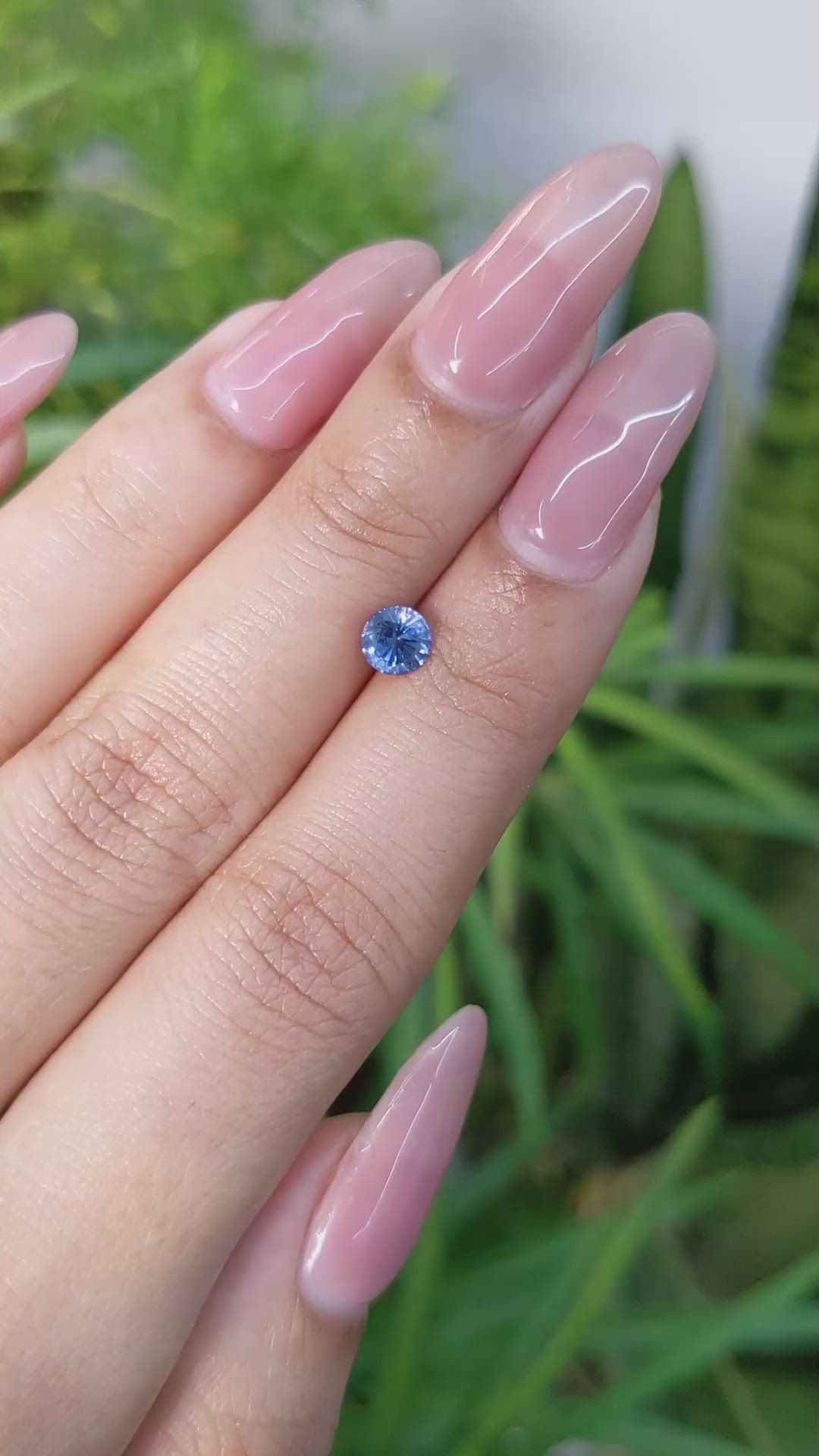 0.63 Ct. Blue Sapphire from Ceylon (Sri Lanka) Size Video