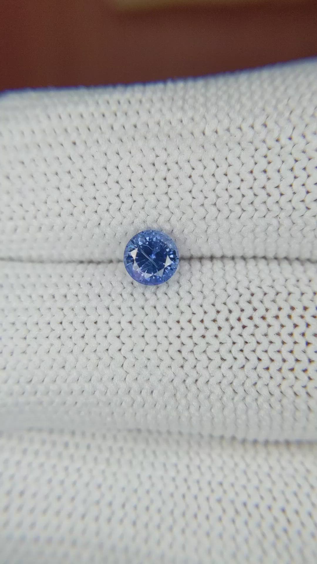 0.63 Ct. Blue Sapphire from Ceylon (Sri Lanka) Size Video