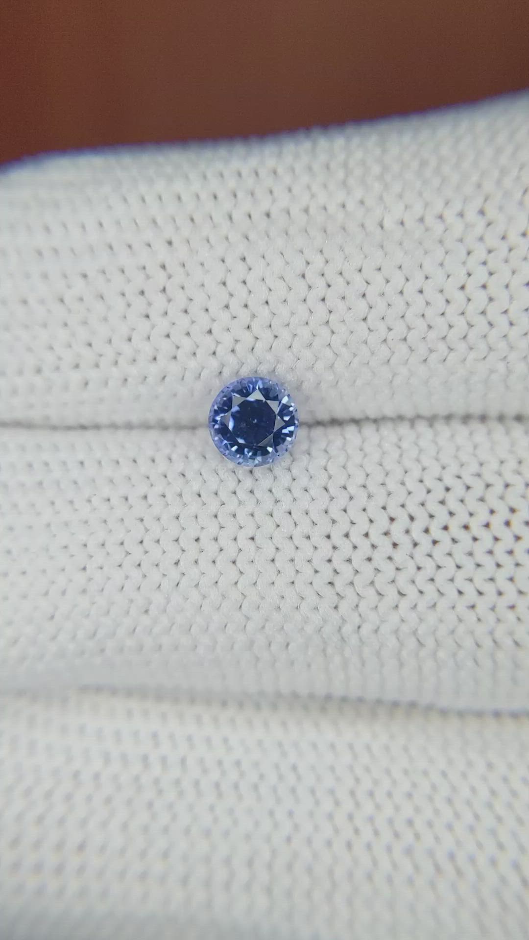 0.67 Ct. Blue Sapphire from Ceylon (Sri Lanka) Size Video